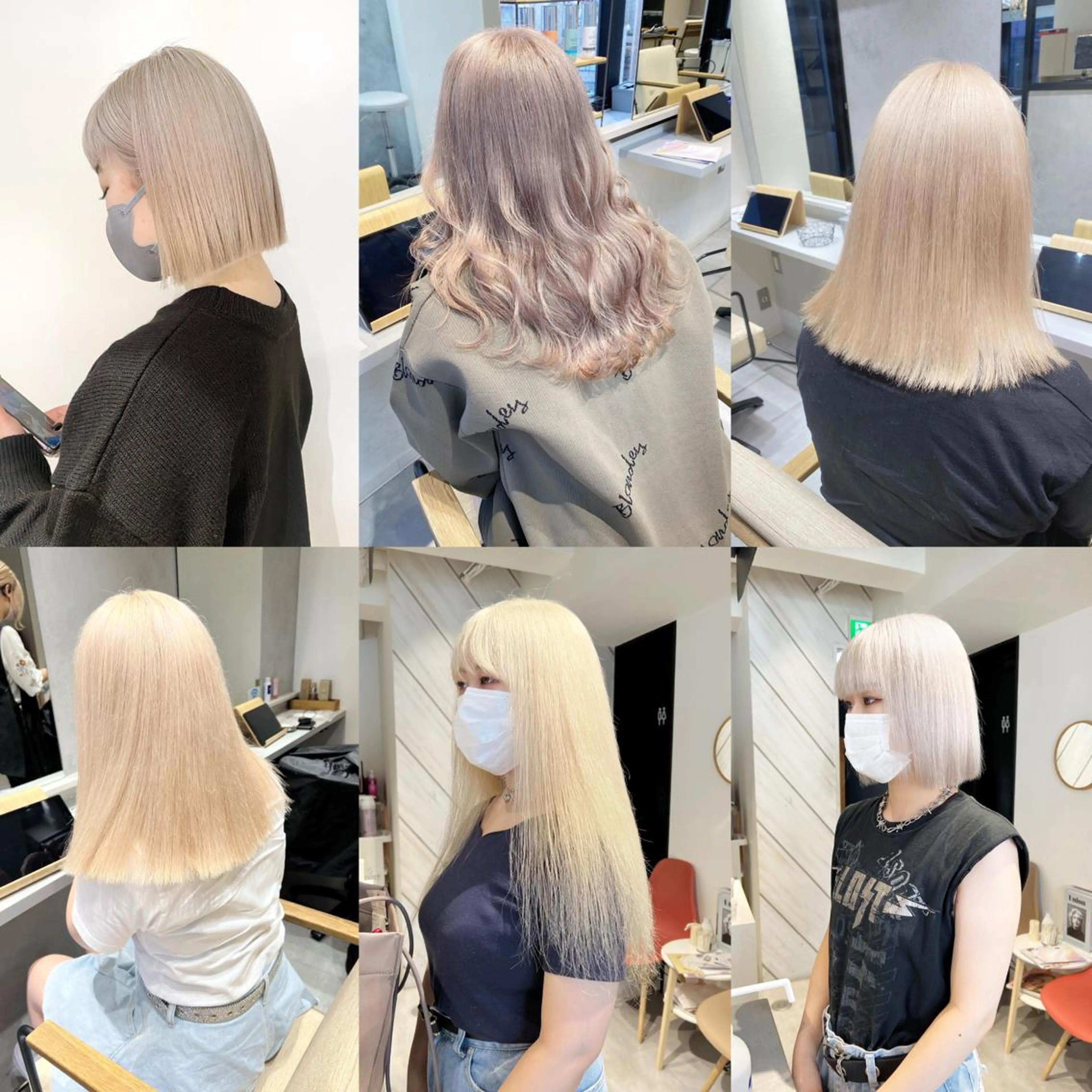 ミディアム デザイン🥇複雑履歴 ハイトーン特化のヘアスタイル