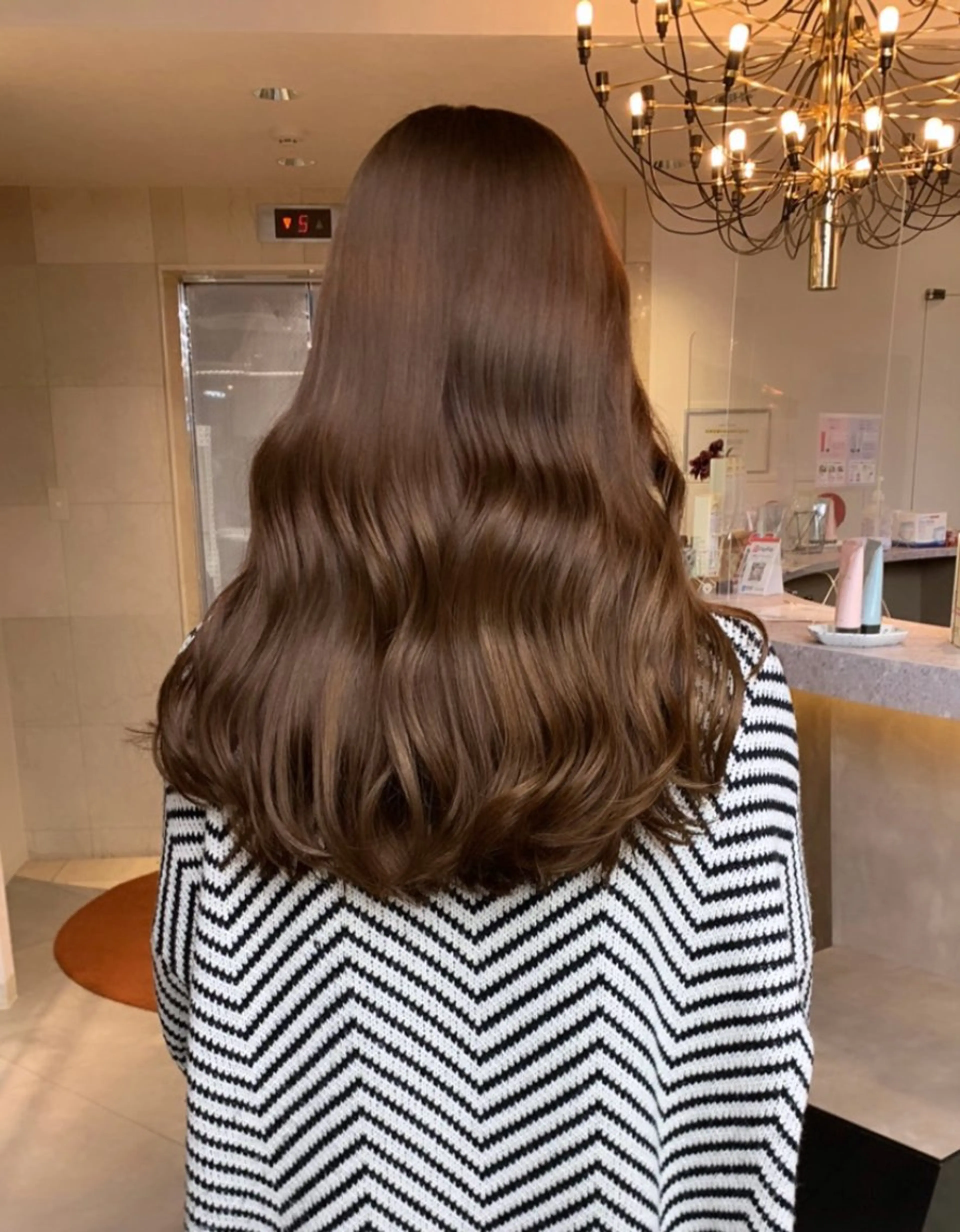 ロング カラー カット ヘアカラー トリートメント 韓国/レイヤー/ 透明感🩶ひかる🩶のヘアスタイル