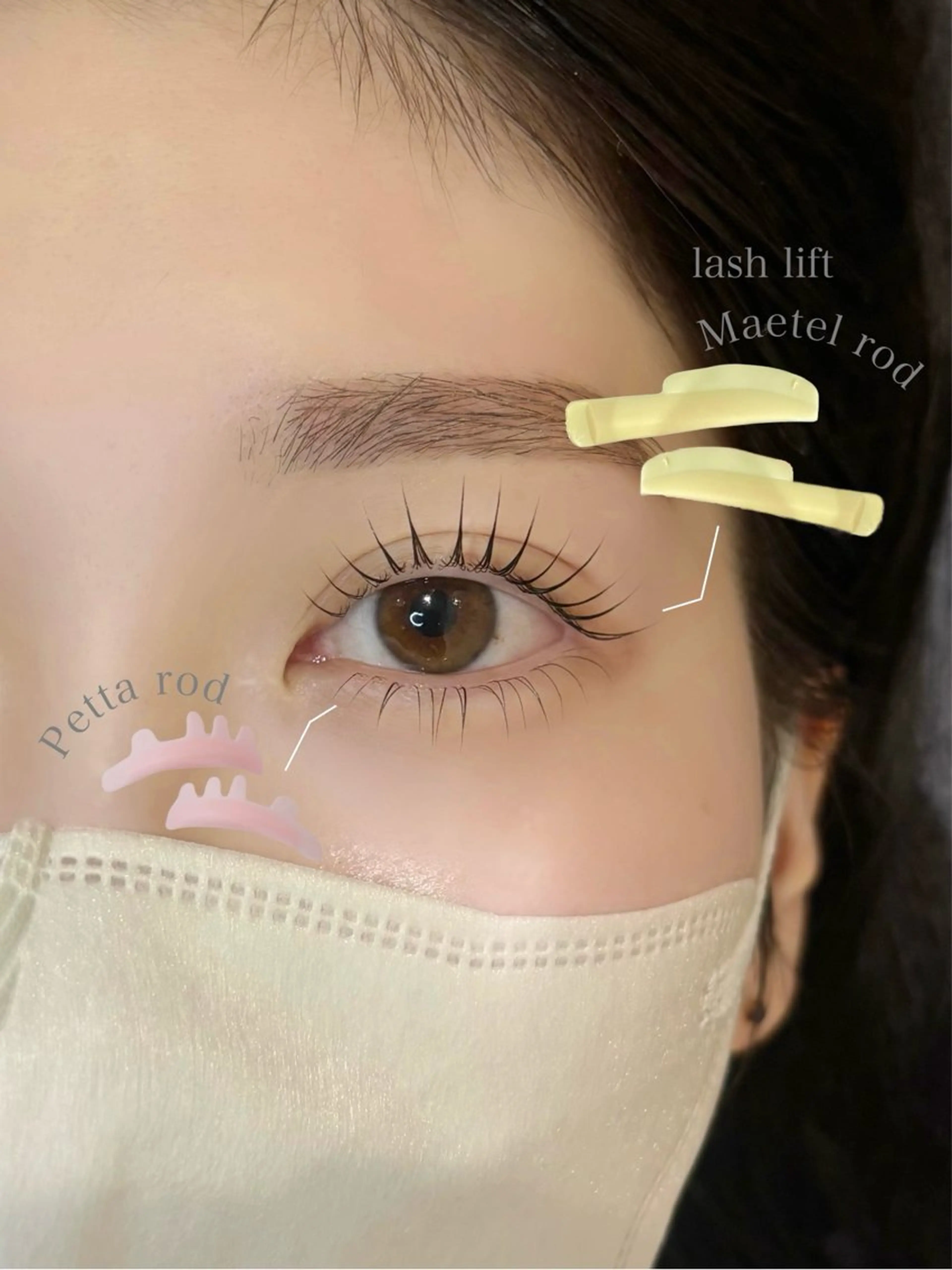 マツエク・マツパ 下まつげエクステ 一重×まつ毛パーマ une fleur RISAの眉毛・アイブロウイメージ