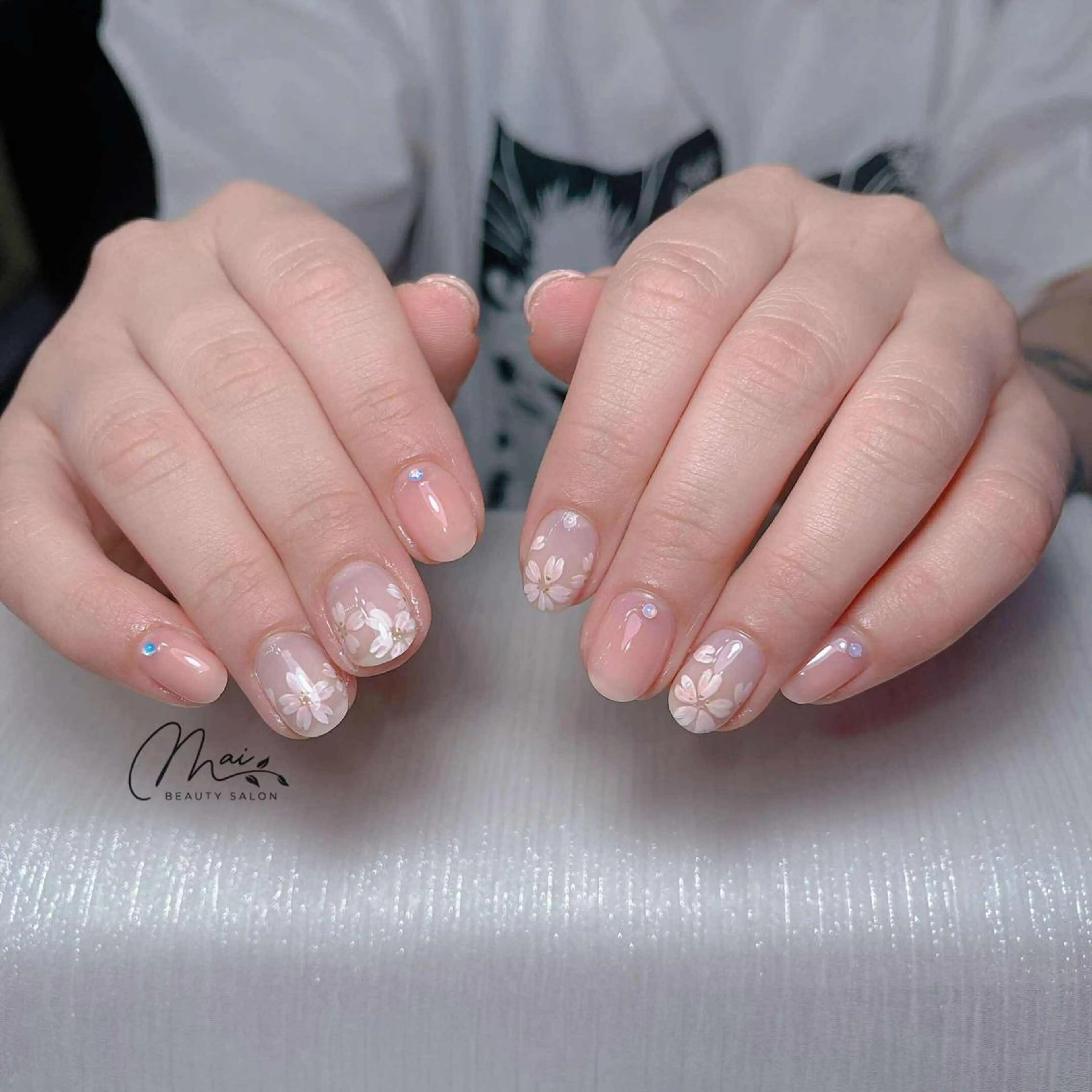 ネイル ジェルネイル パラジェル ワンホンネイル MaiBeauty HaNaのネイルデザイン