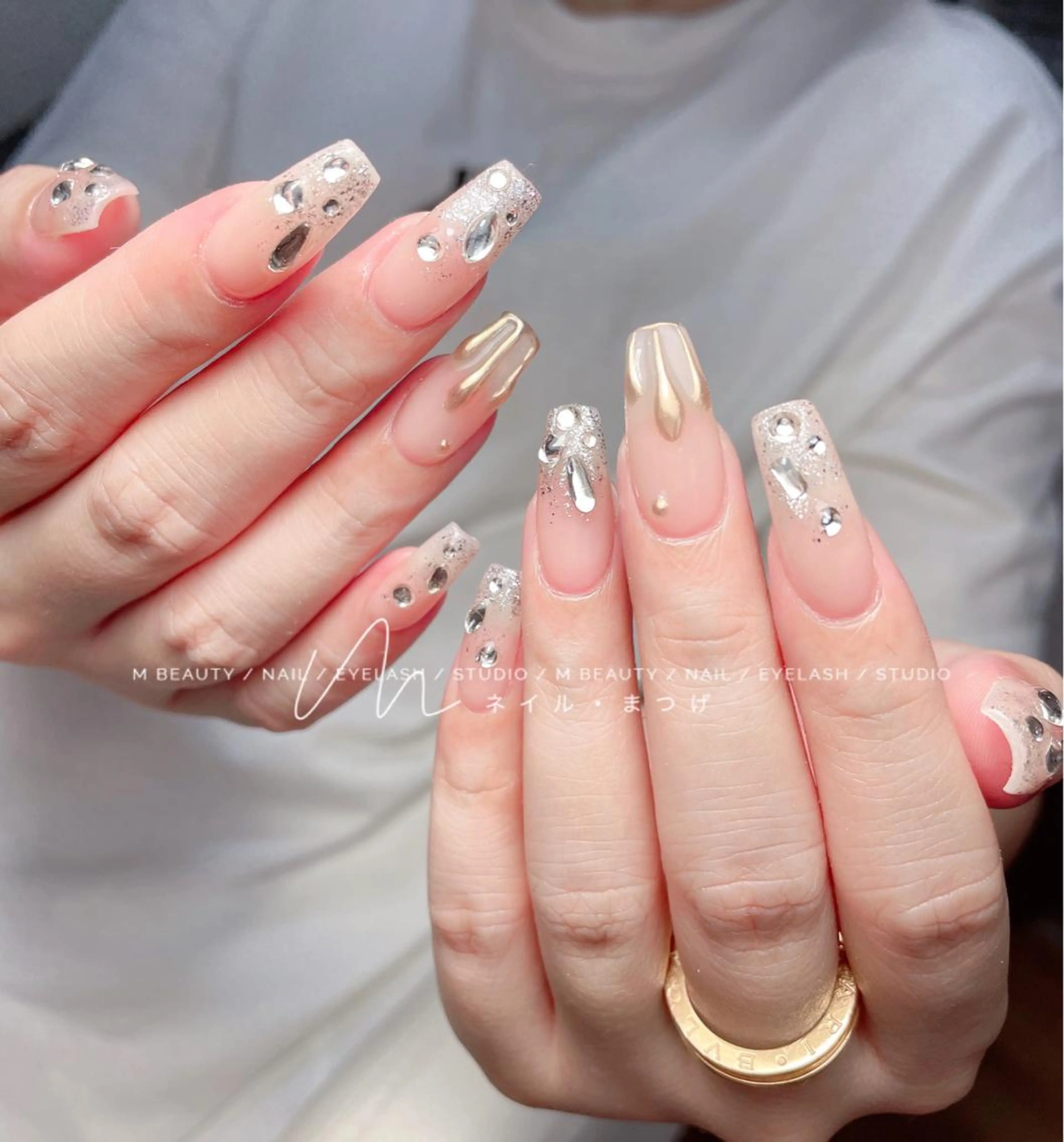 ネイル M🌷nail 長さだし専門店のネイルデザイン