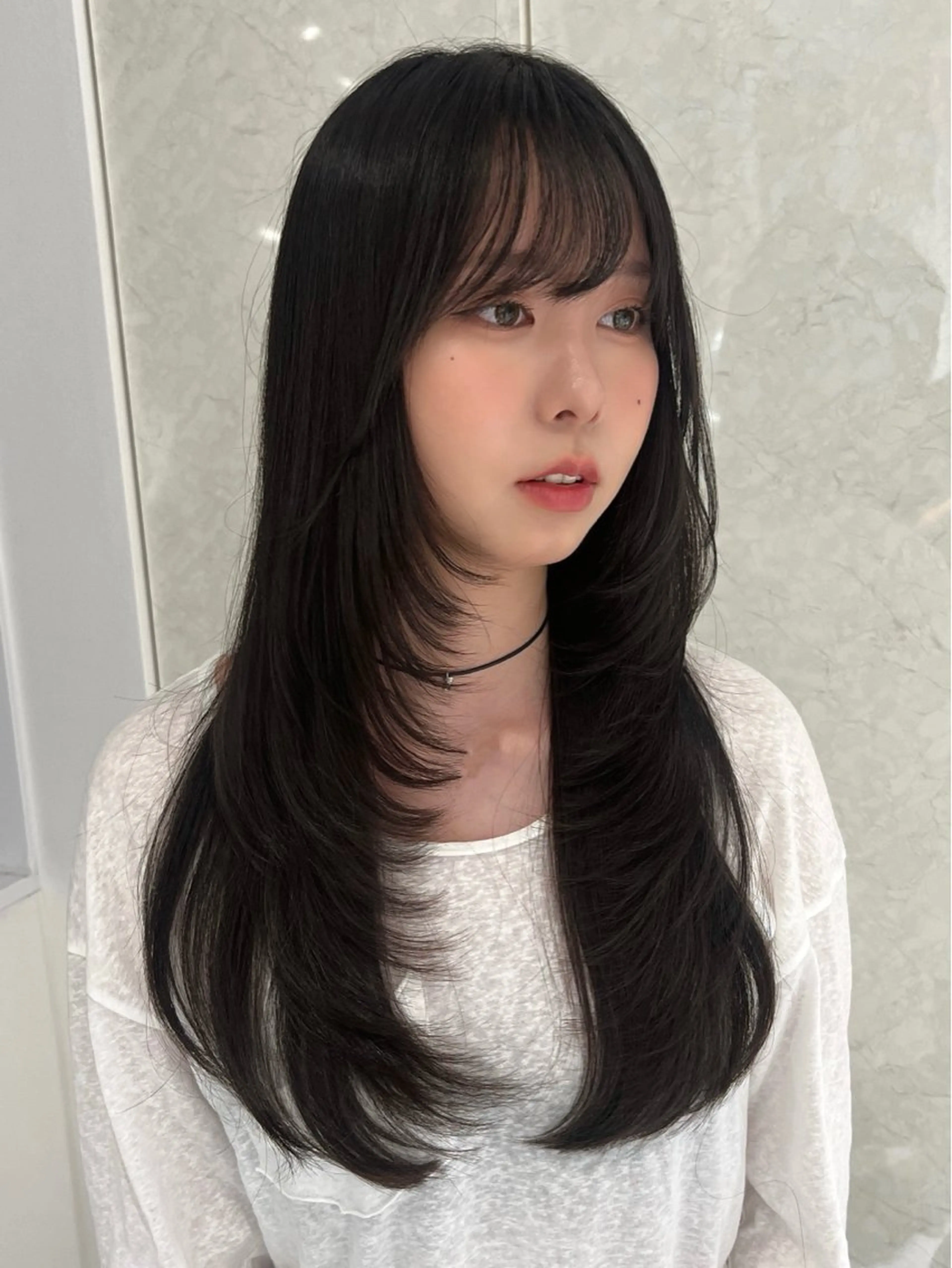 ロング 💖韓国風💖 レイヤー/LISAのヘアスタイル