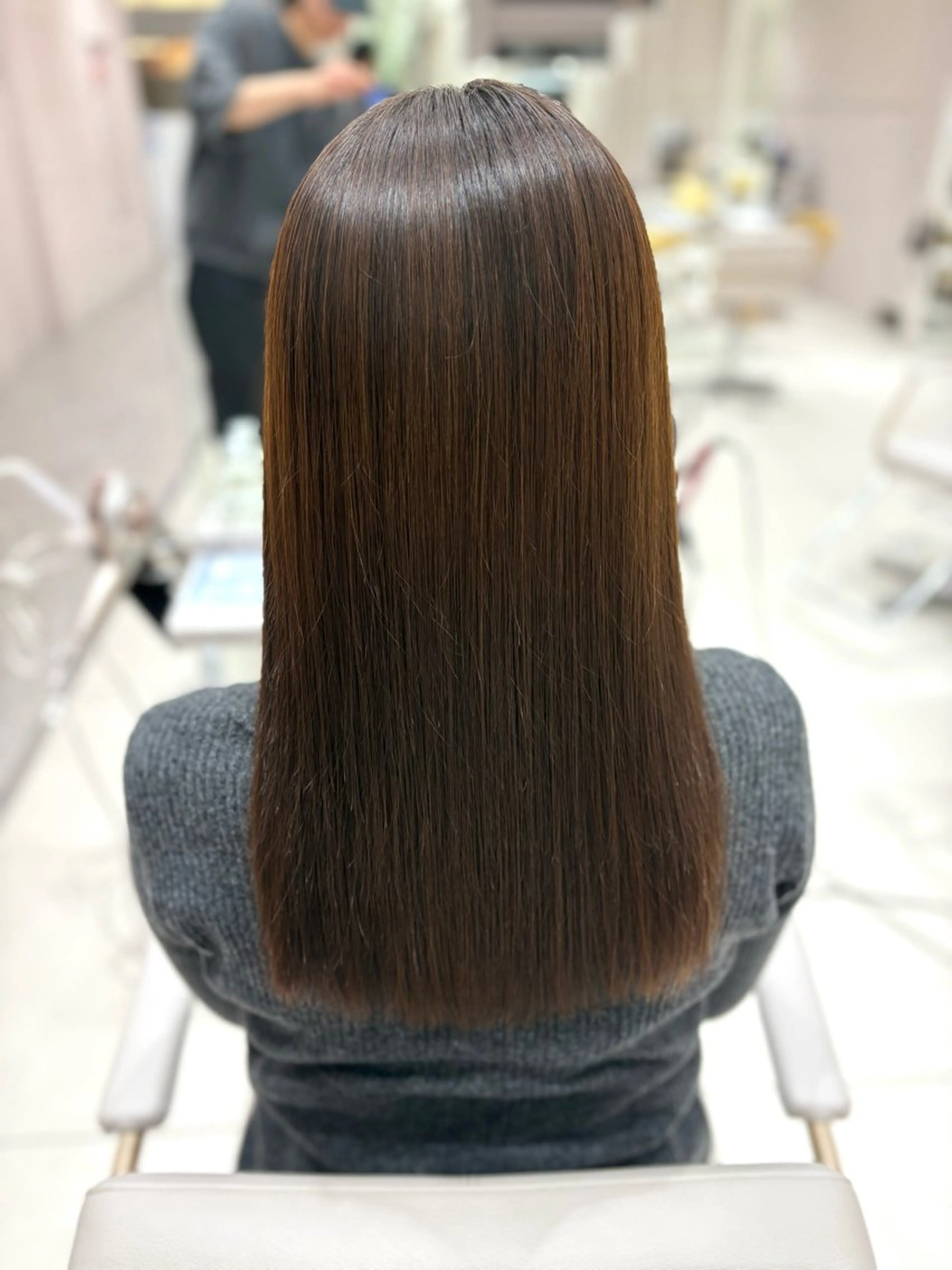 ロング パーマ 銀座/オリーブ/ 透明感カラー✨りくのヘアスタイル