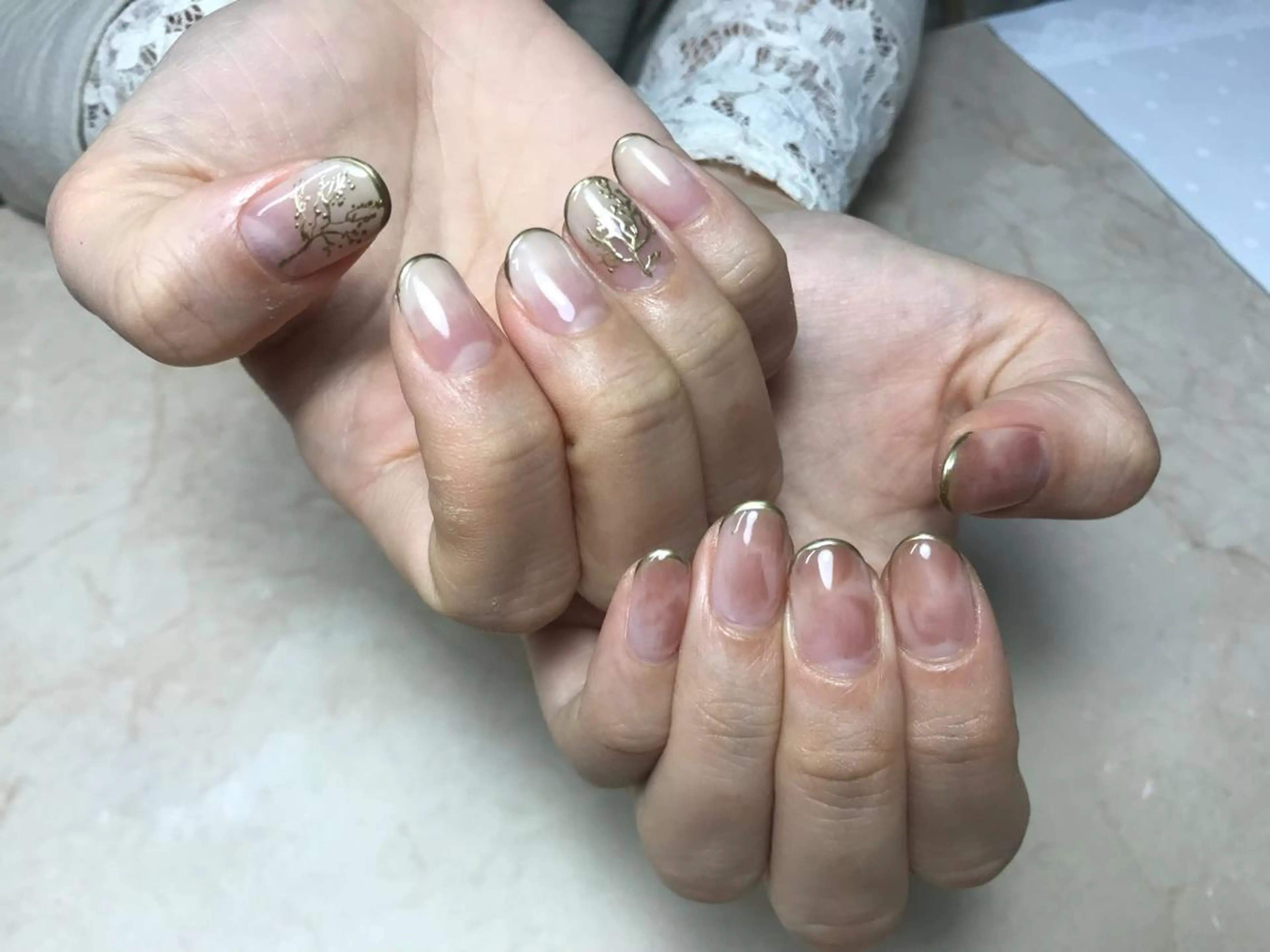 ネイル 持ち込み mellow mのネイルデザイン