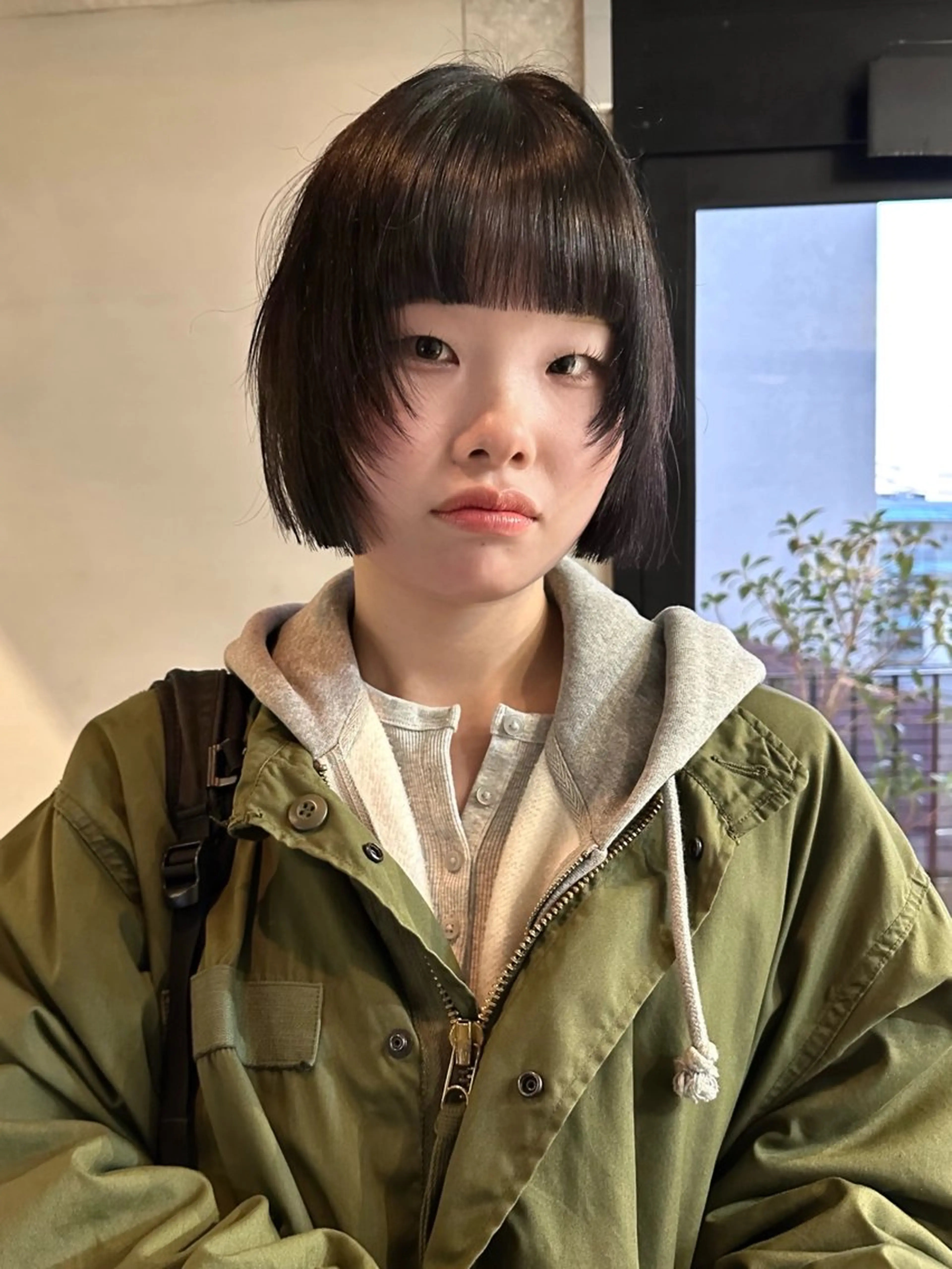 ショート カット ヘアカラー トリートメント 前野 日奈のヘアスタイル