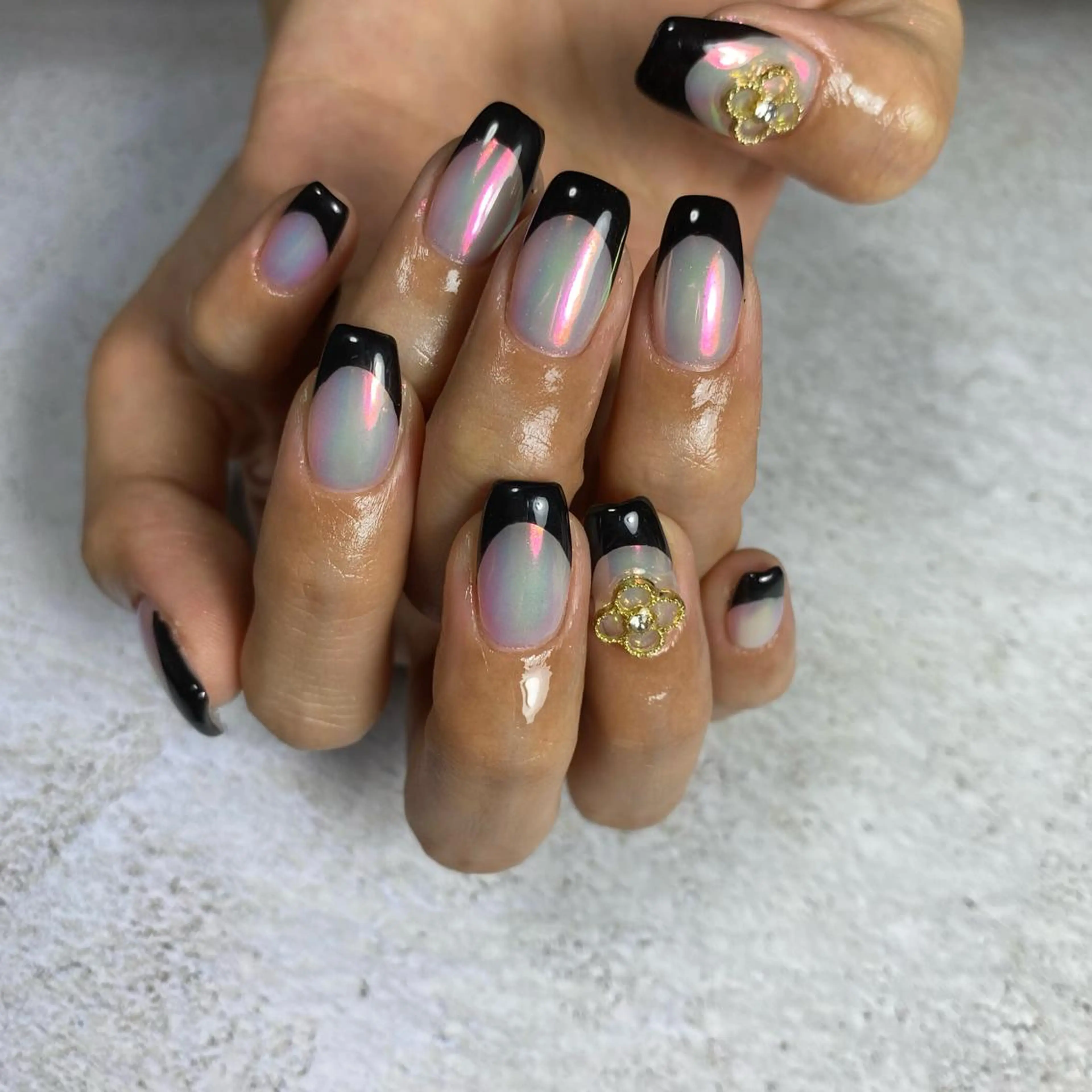 ネイル ミラーネイル ハンドネイル Re:Smil所属・☺︎ NOZOMI☺︎のネイルデザイン