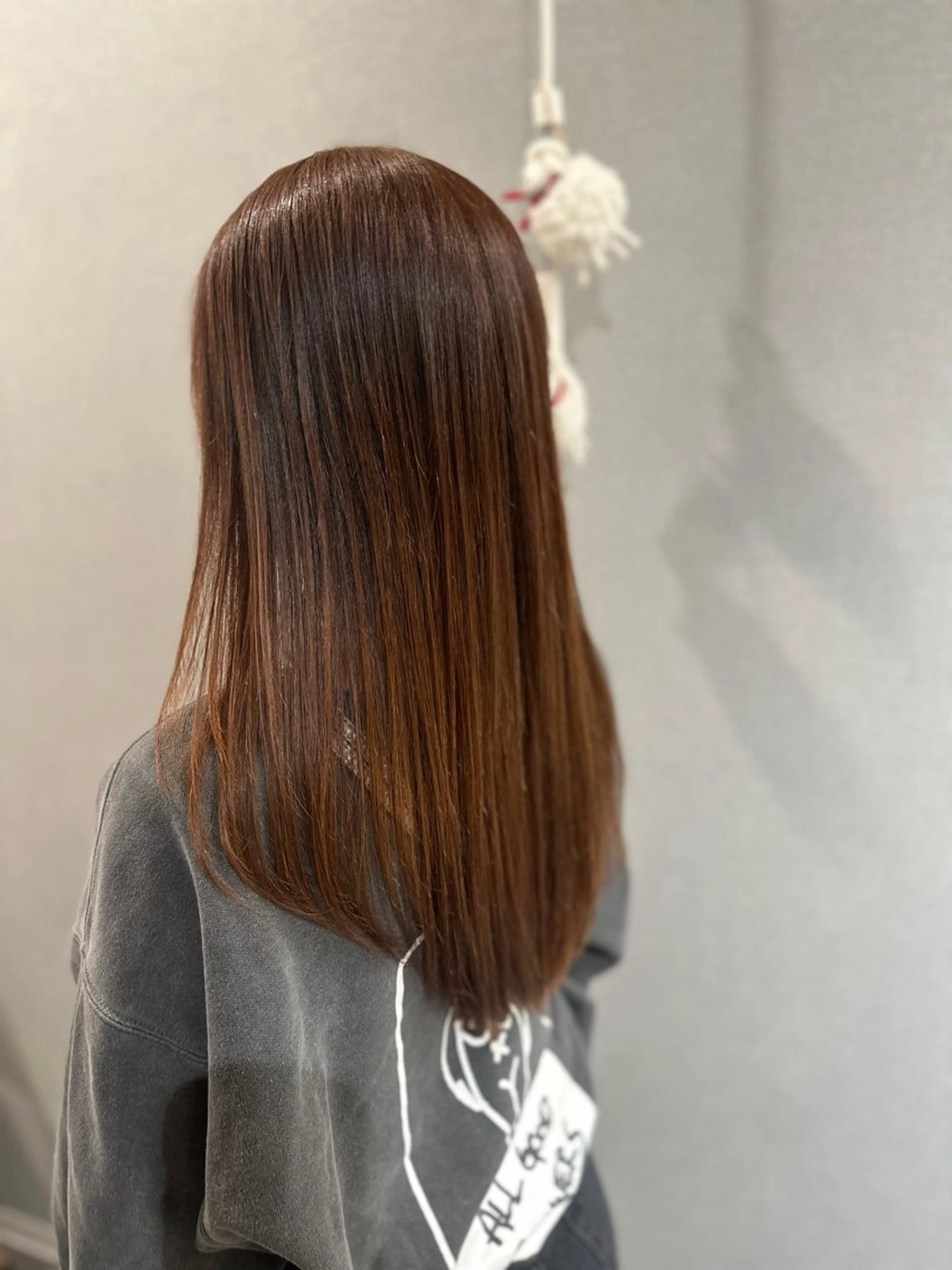 ロング カラー カット ヘアカラー トリートメント K Harukaのヘアスタイル