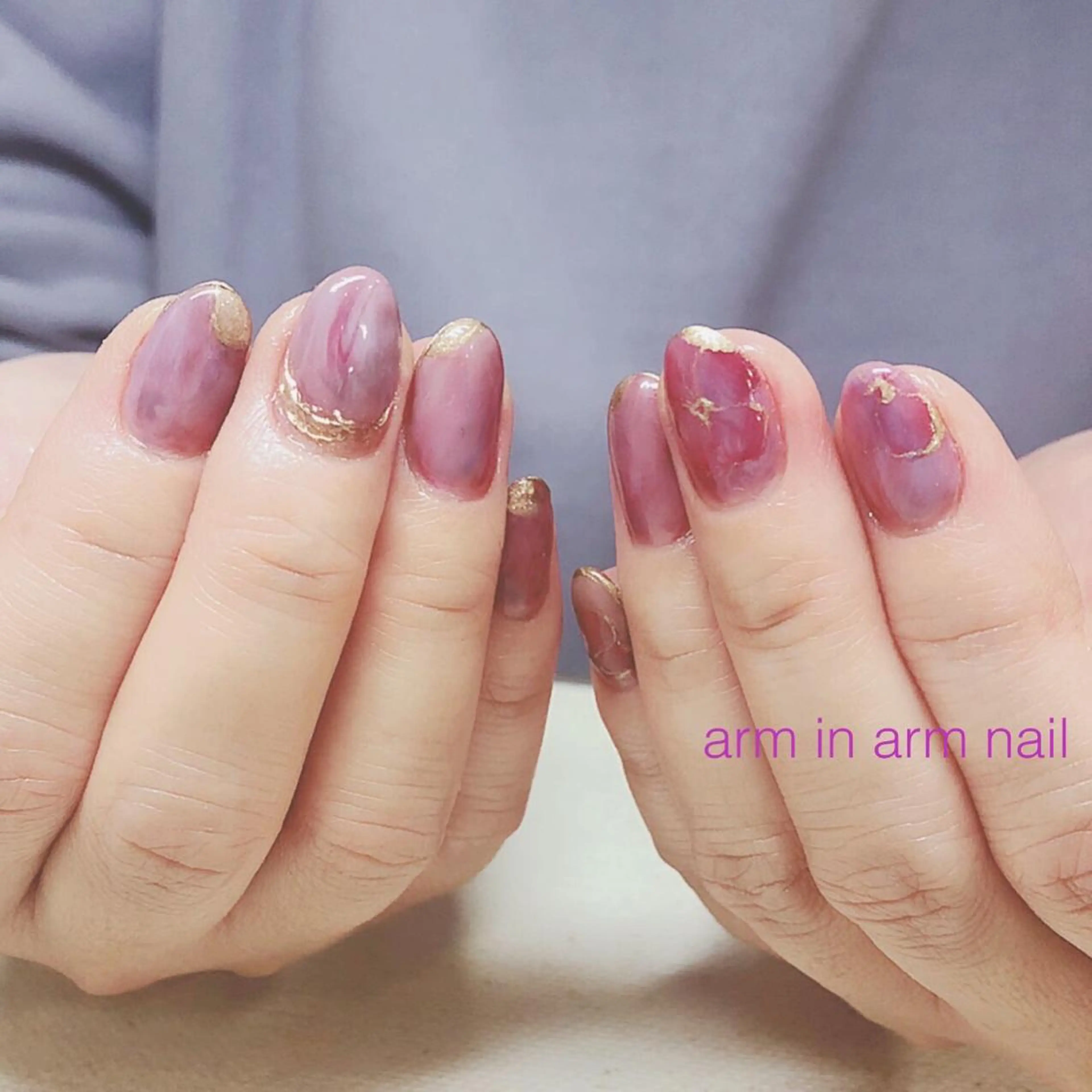 ネイル arm in arm ︎✿Yamamotoのマツエク・マツパデザイン