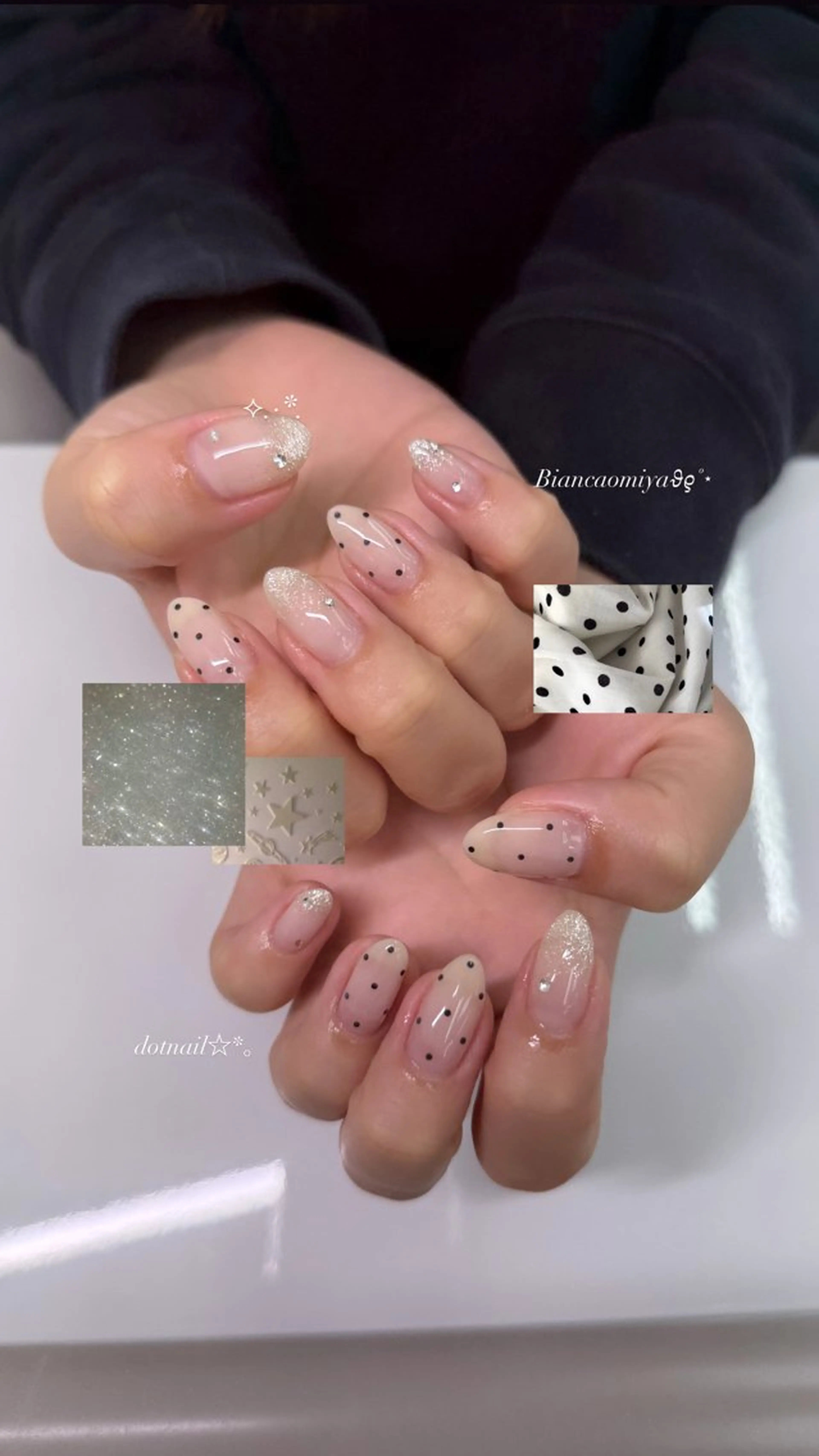 ネイル ハンドネイル Bianca 清原 陽菜果.°ʚ🎀ɞ°のネイルデザイン