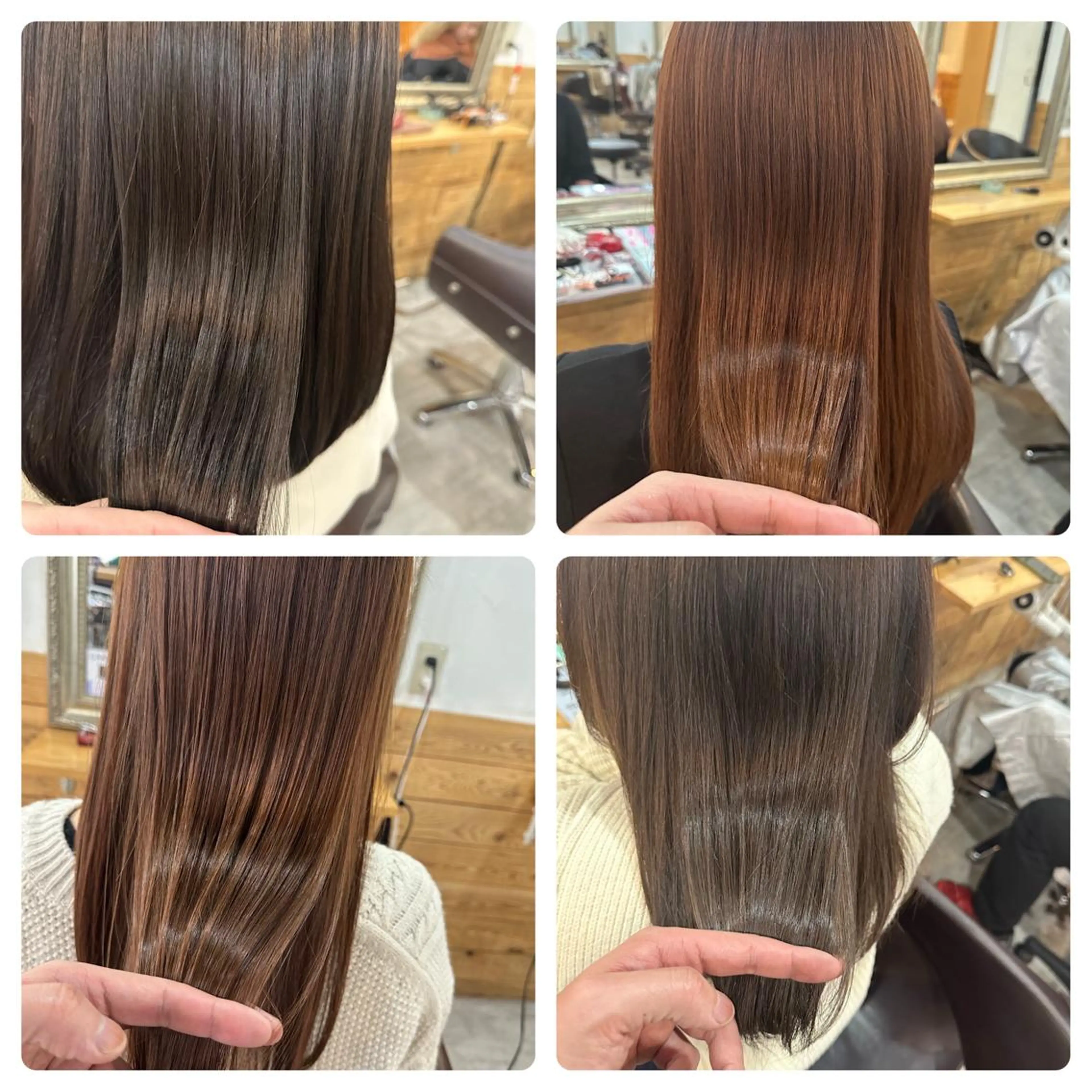 セミロング 髪質改善＆ブリーチ 伊勢　祐一郎のヘアスタイル