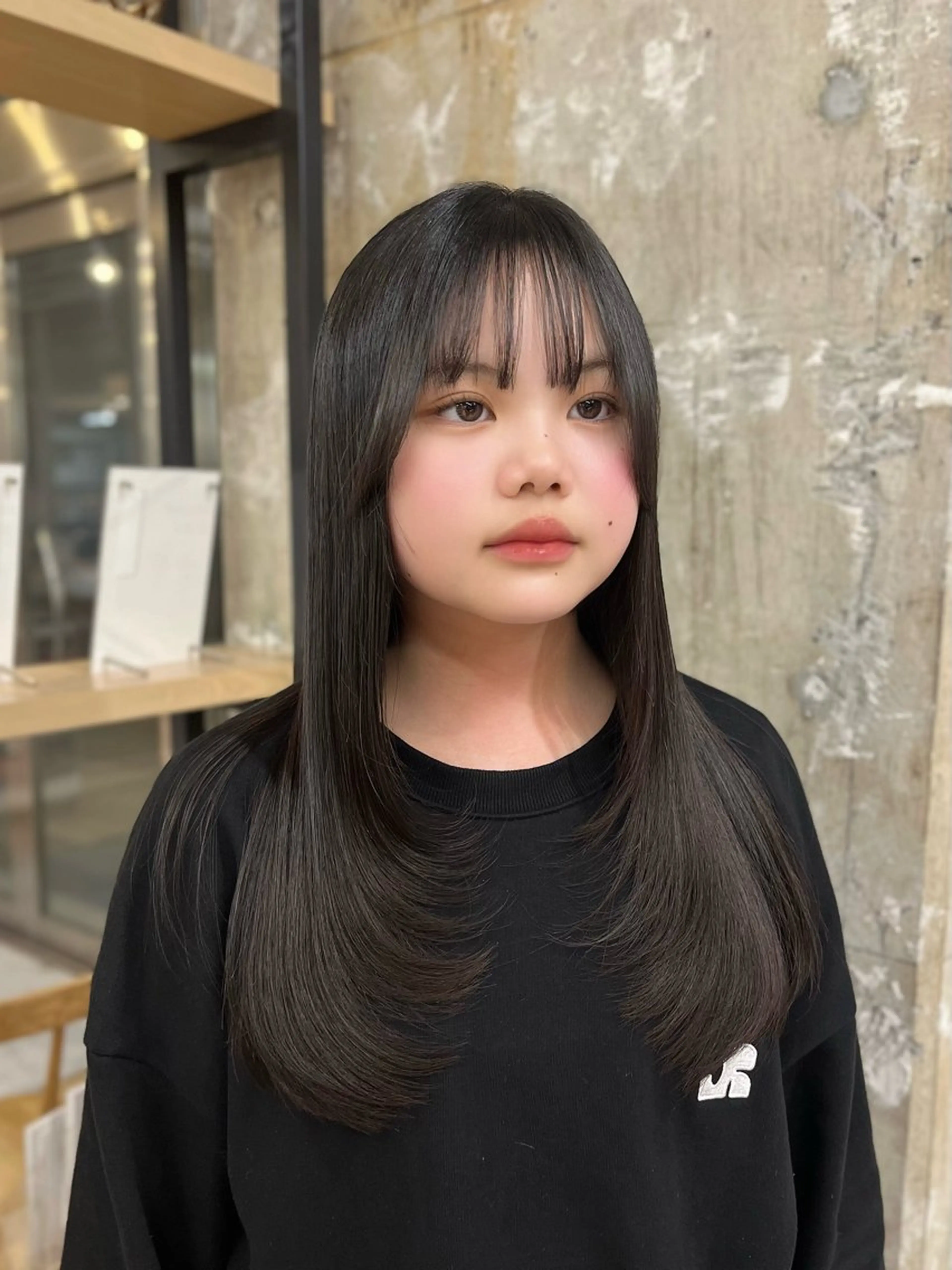 ロング 韓国風ヘア レイヤーカット 寒色 ♡ レイヤー ┊︎miyuのヘアスタイル