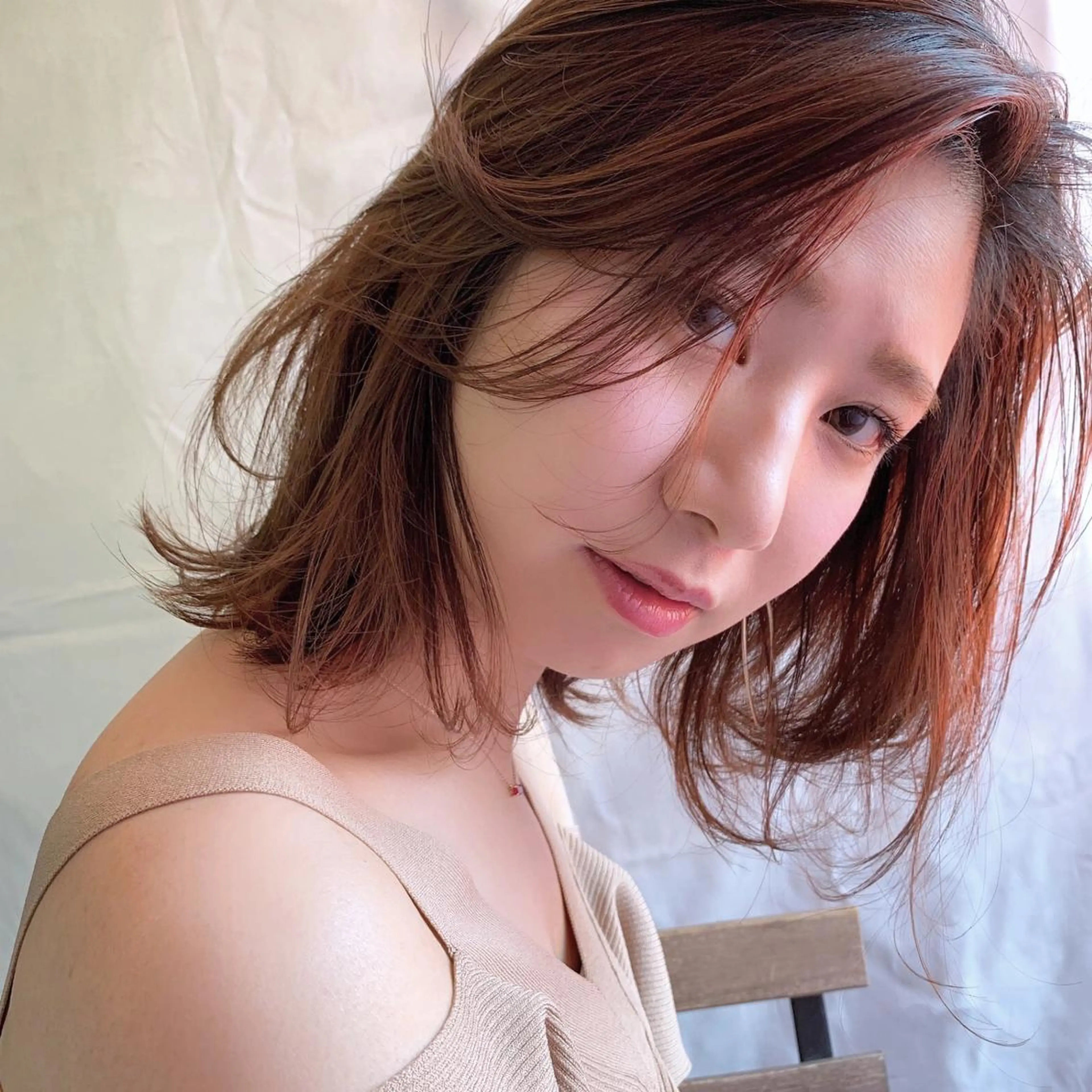 ショート カラー ボブ カット 上川 美幸のヘアスタイル