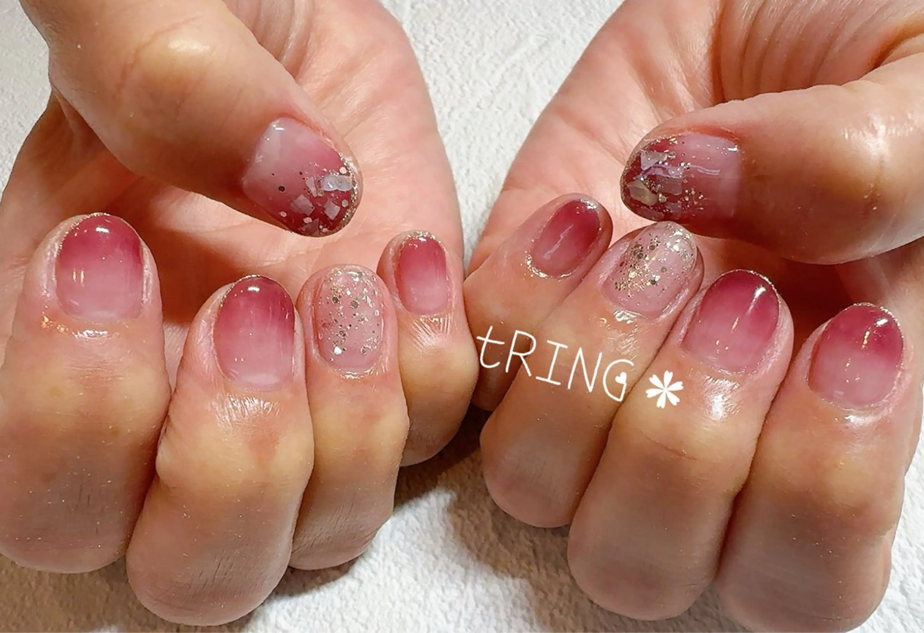 ネイル ハンドネイル tRING＊ しいの木台のネイルデザイン