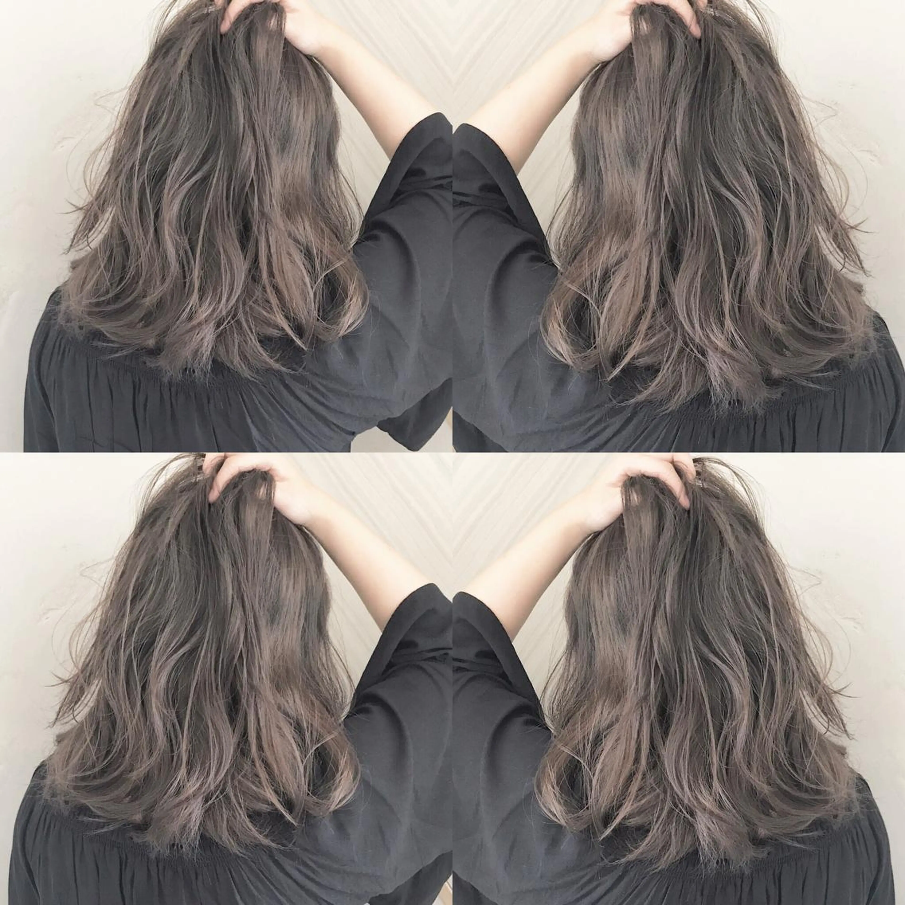 ロング カラー 透明感カラー グレージュ ハイライトカラー 外国人風カラー ハイライト 髪質改善満足度NO1 山下のヘアスタイル