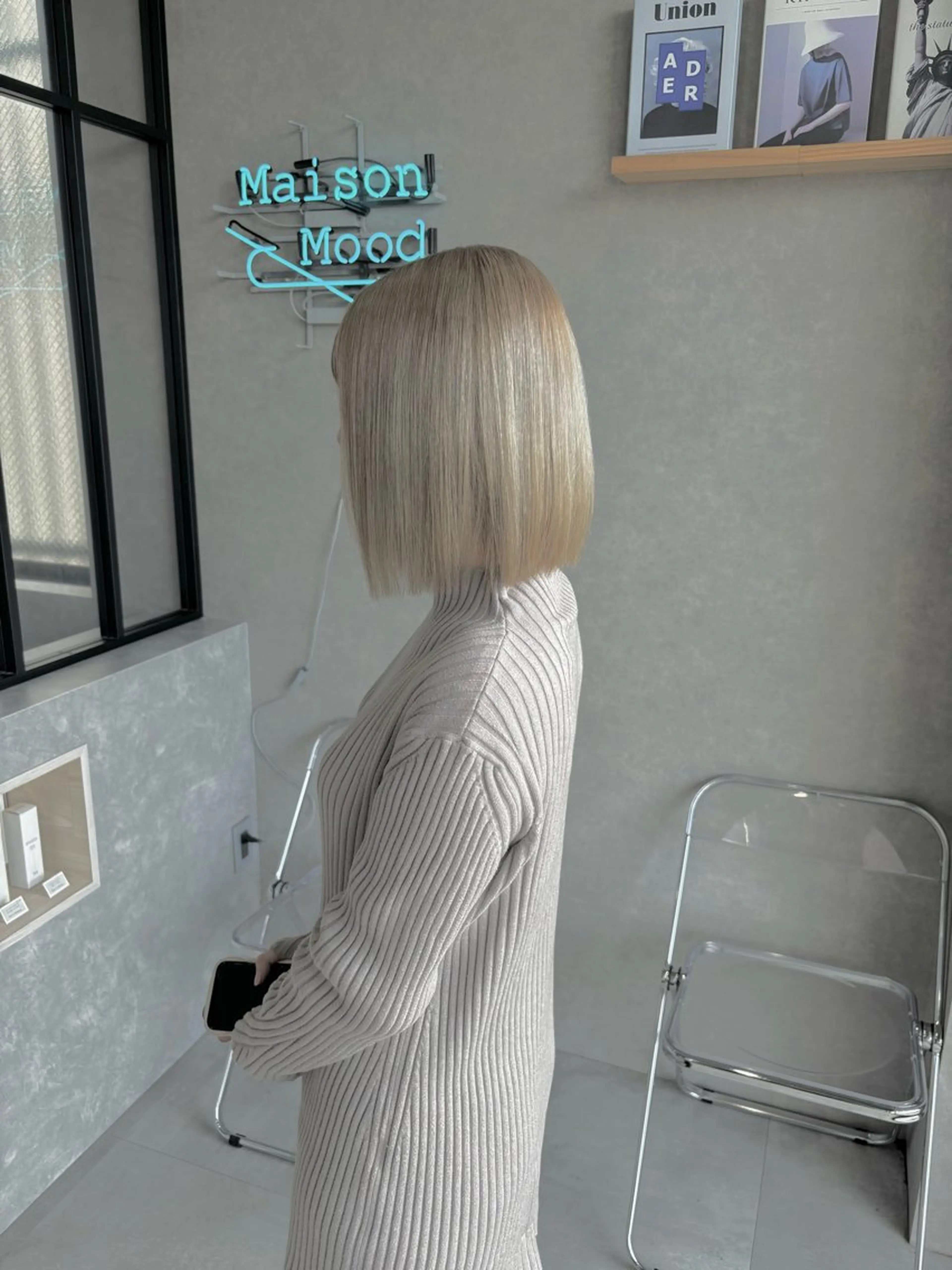 ショート カラー バレイヤージュ ブリーチ ケアブリーチ ダブルカラー イヤリングカラー 長谷川 湧のヘアスタイル