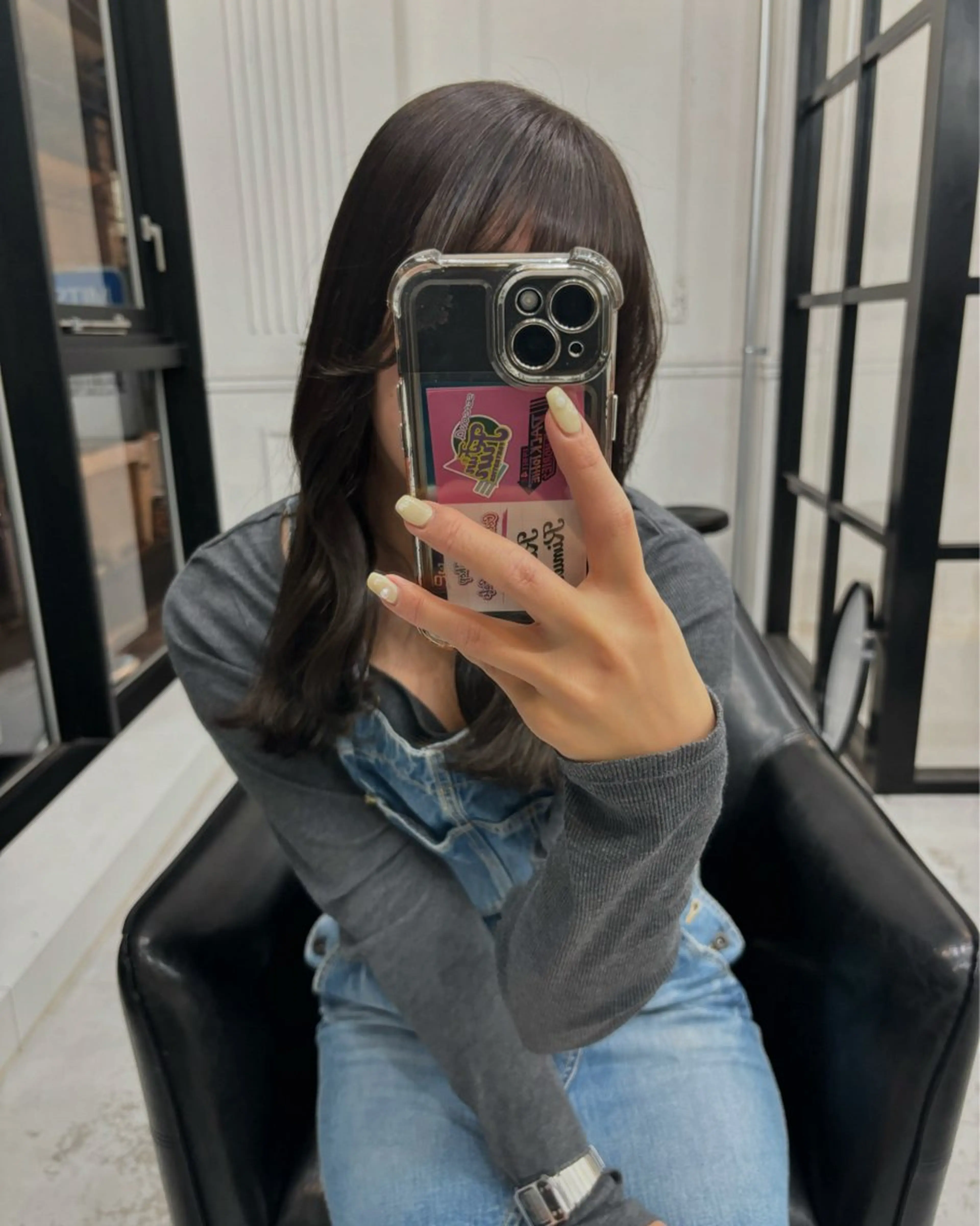 カラー 透明感カラー オリーブカラー カット ヘアカラー MaisonHALU 松浦光咲のヘアスタイル