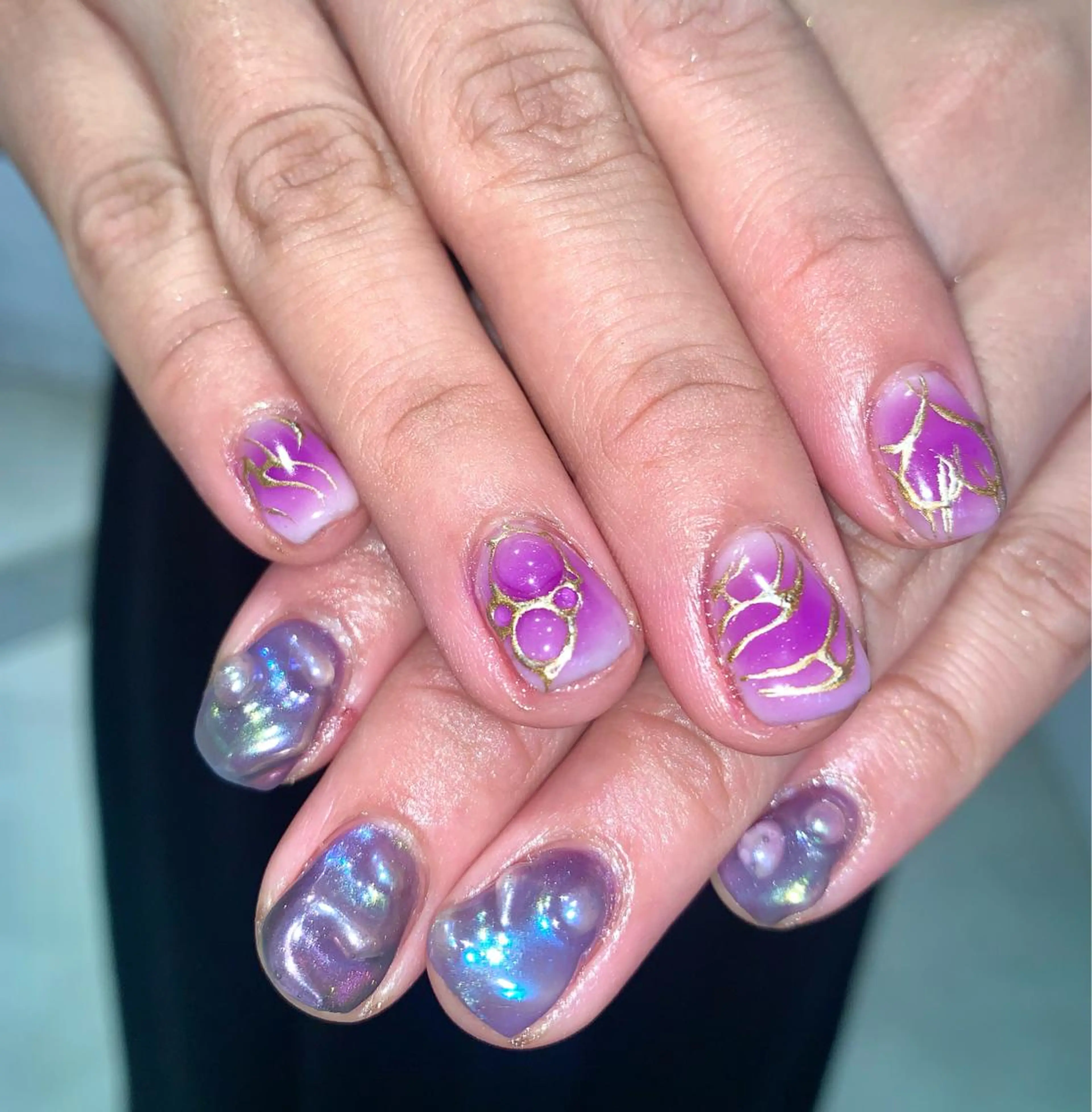 ネイル ぷっくりネイル ハンドネイル Kureha/ネイル トレンドヘアのヘアスタイル