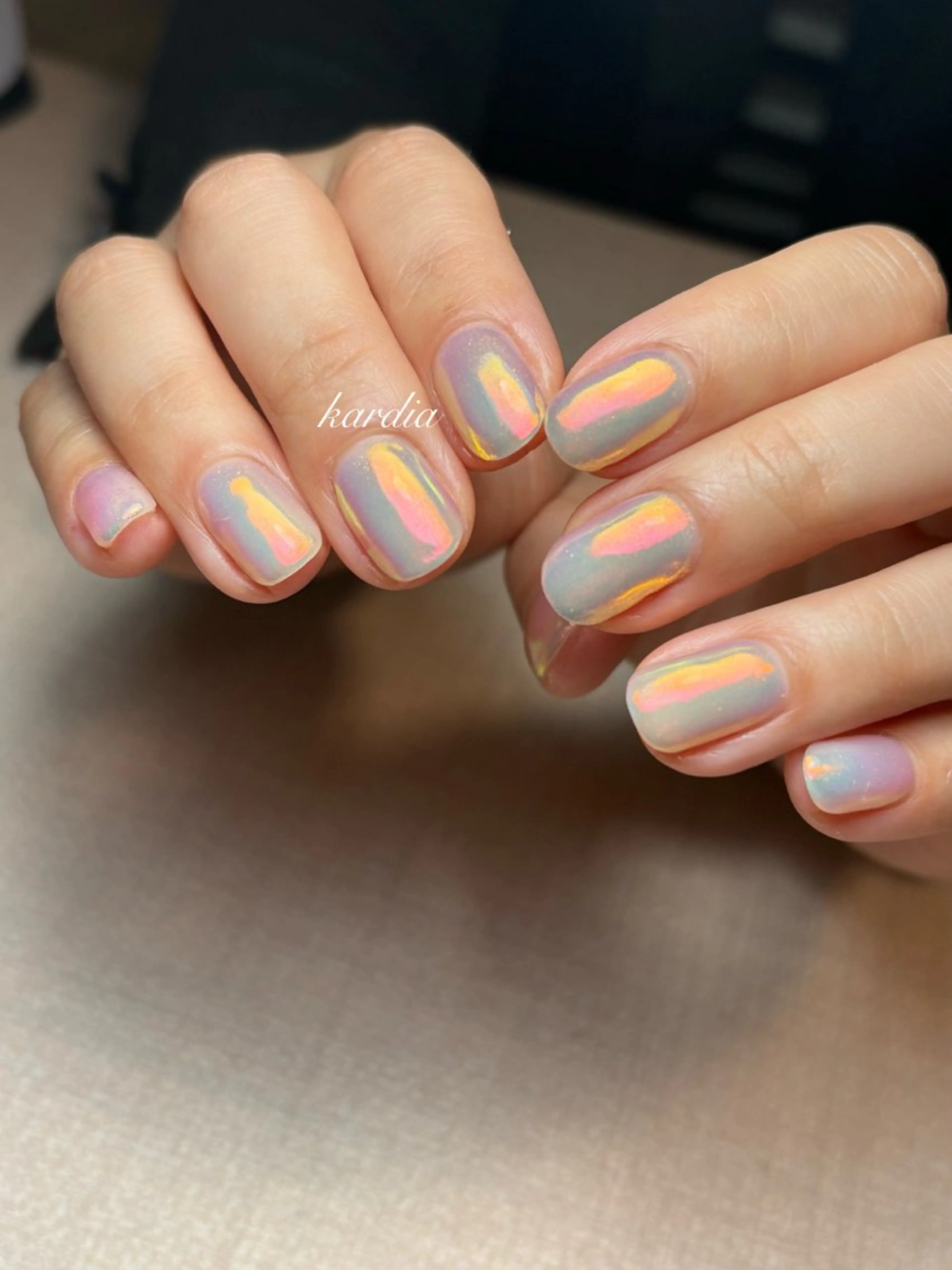 ネイル ハンドネイル καρδιά -ｶﾙﾃﾞｨｱ-のネイルデザイン