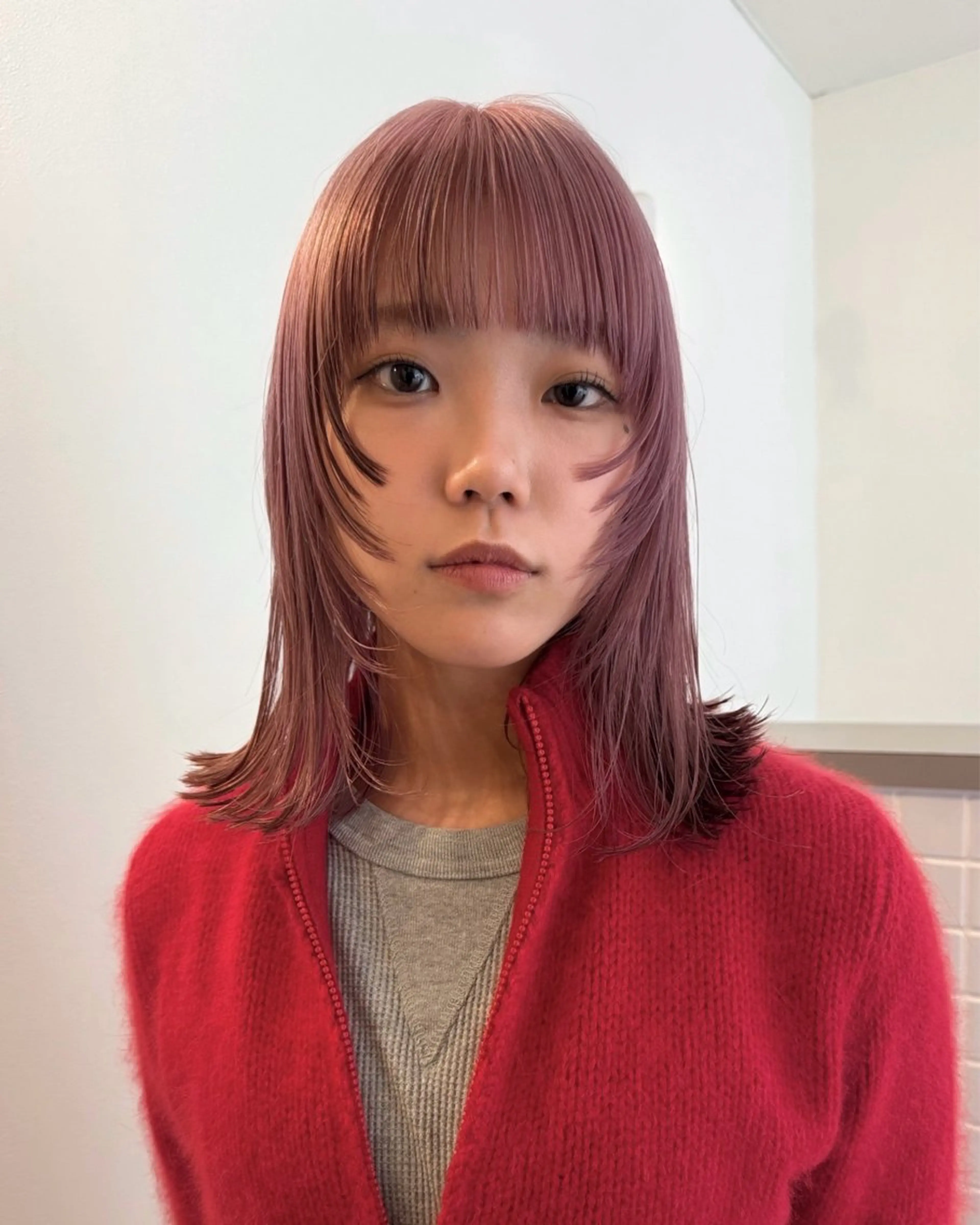 ショート カラー カット トリートメント デザイン/レイヤー Kaito🐩/栄のヘアスタイル