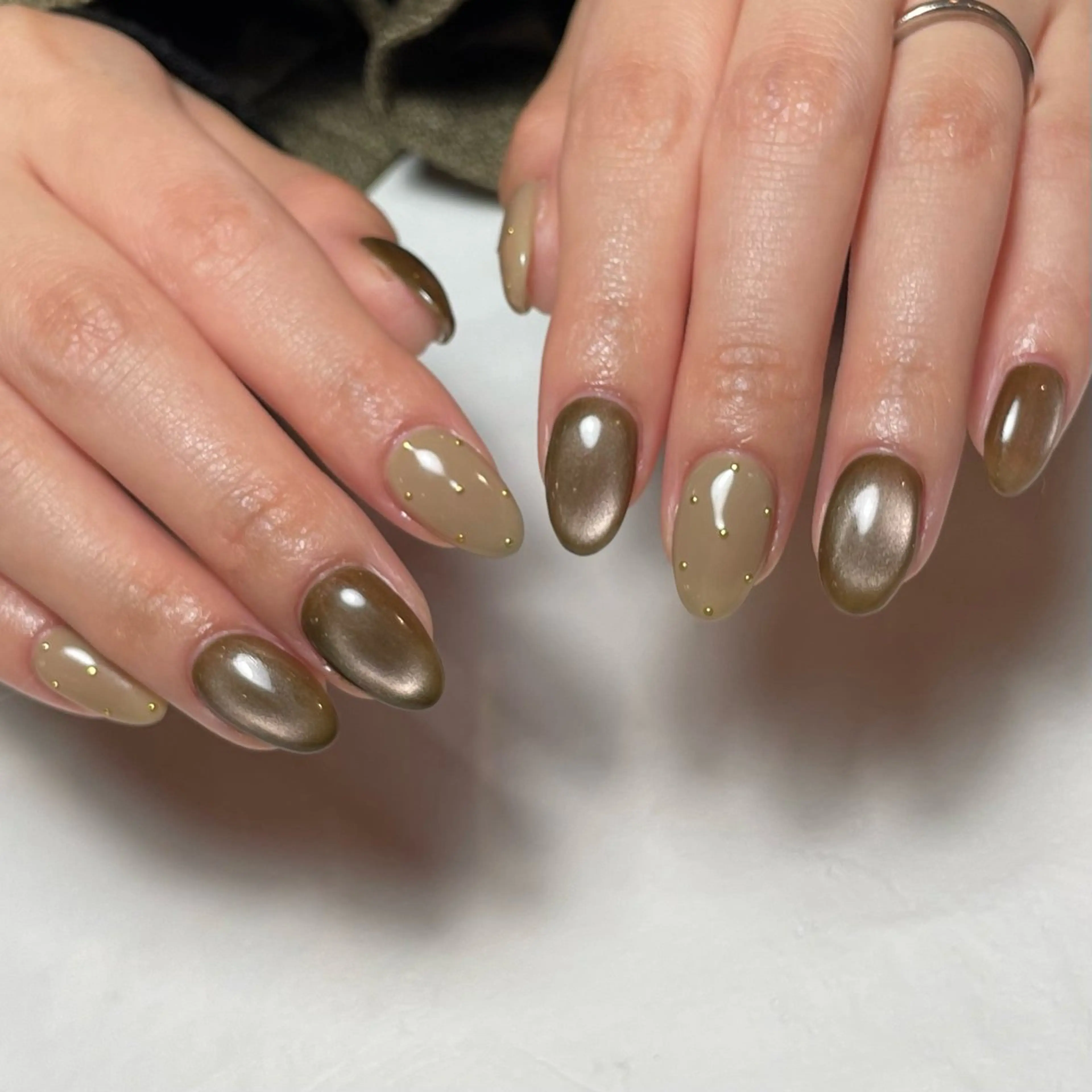 ネイル 韓国ネイル ニュアンスネイル ハンドネイル MARU NAIL Izumiのネイルデザイン