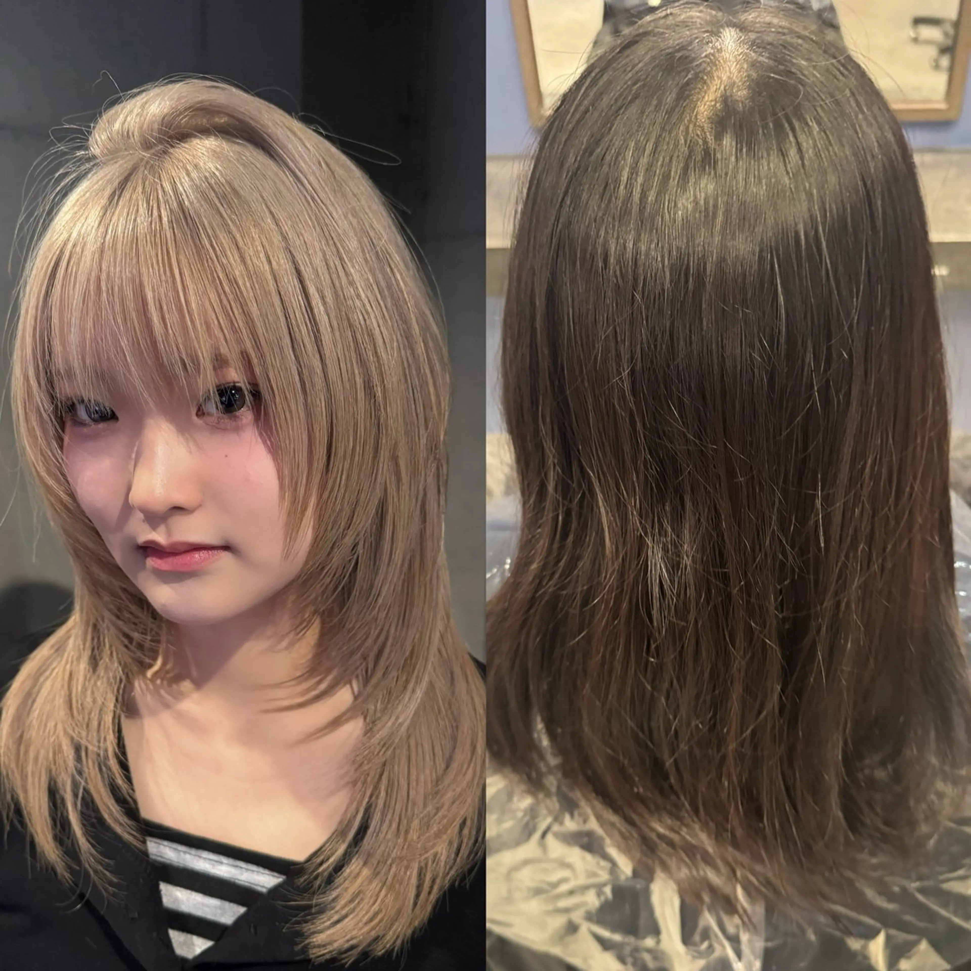 ロング カラー カット ヘアカラー だいち/ブリーチ/ レイヤーカットのヘアスタイル