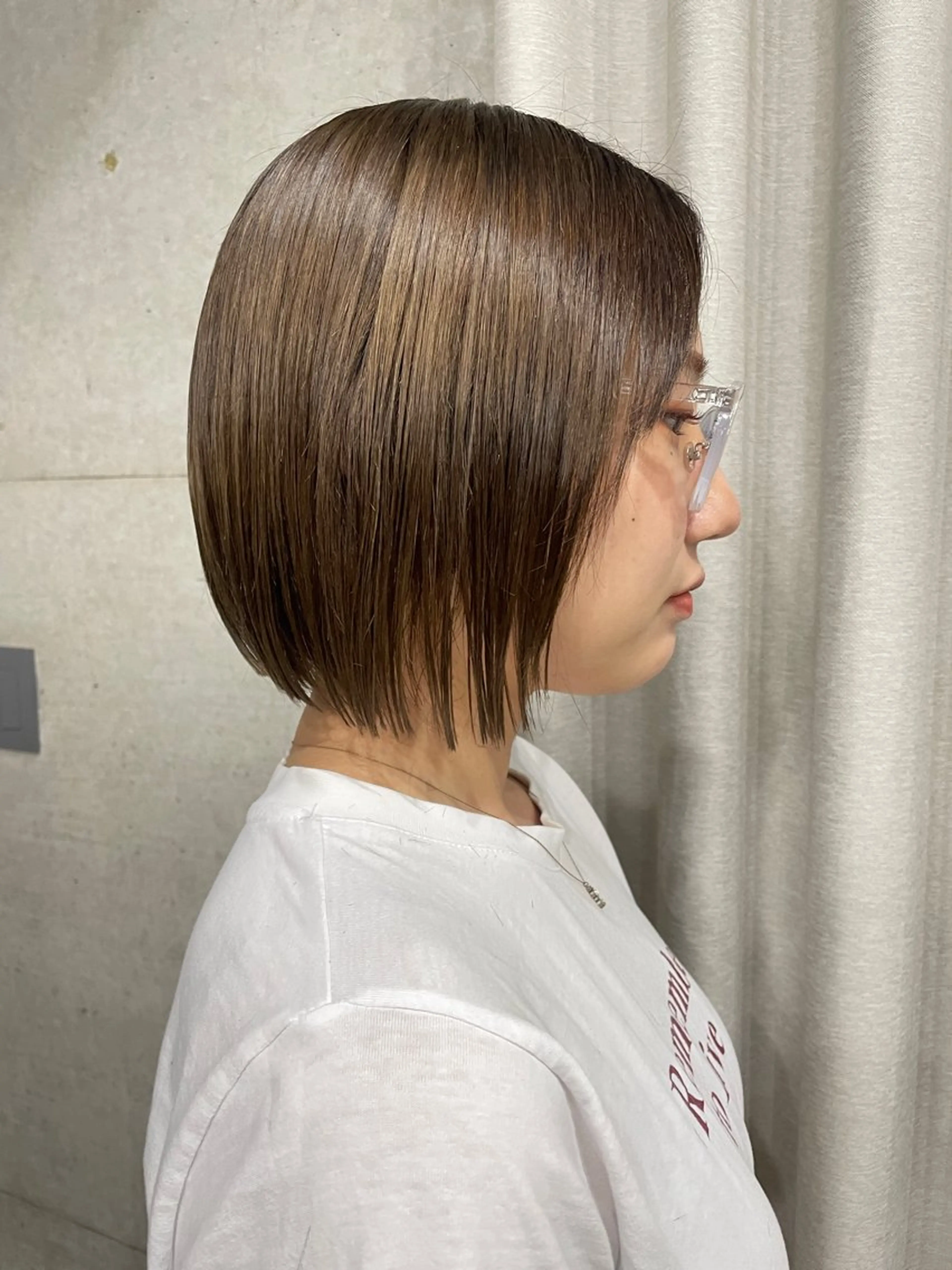 ミディアム カラー カット ヘアカラー トリートメント 表参道/髪質改善・ 透明感 colorのヘアスタイル