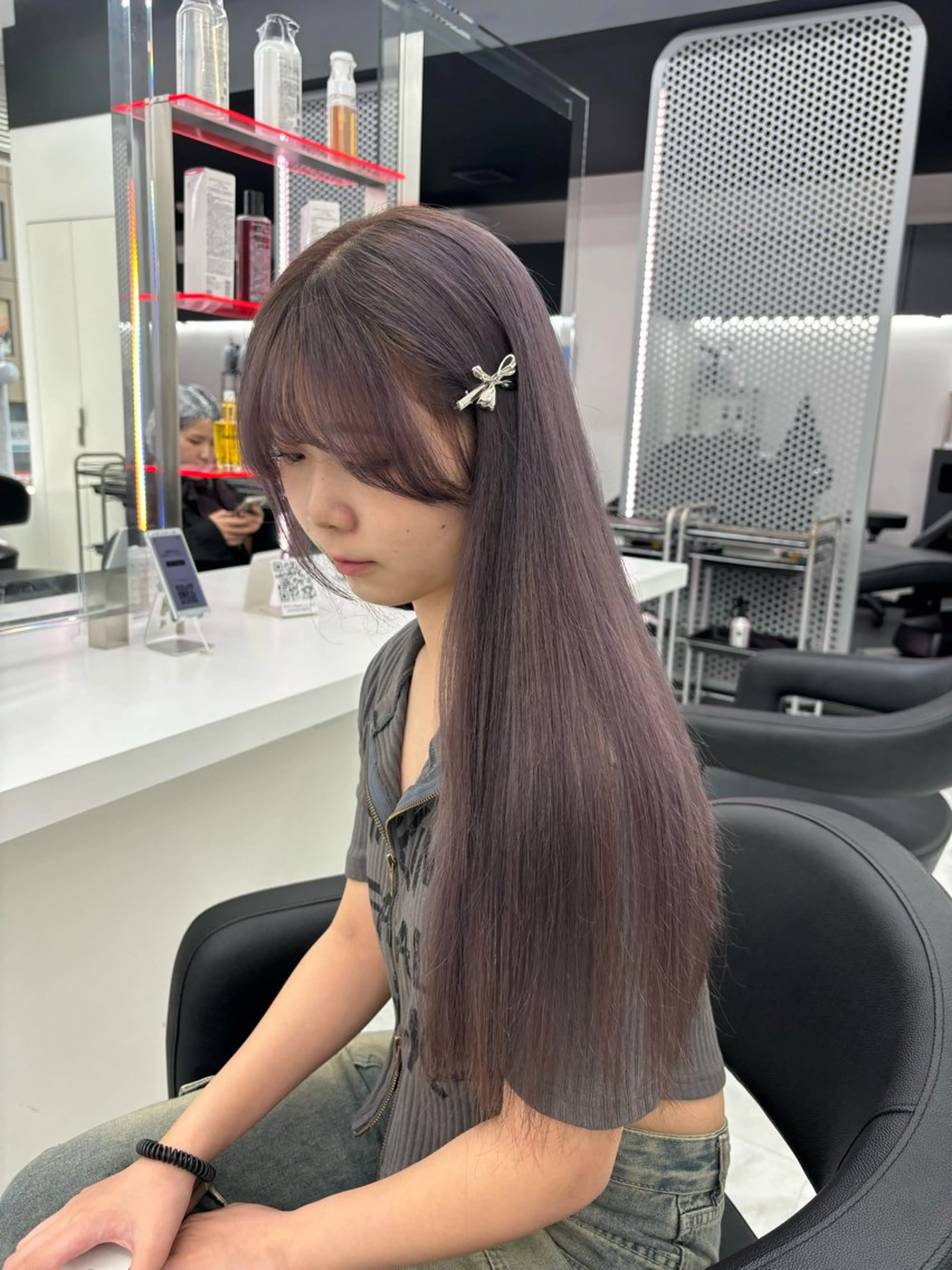 ロング カラー ヘアカラー トリートメント ヘッドスパ 表参道ハッシュカット レイヤー/リノンのヘアスタイル