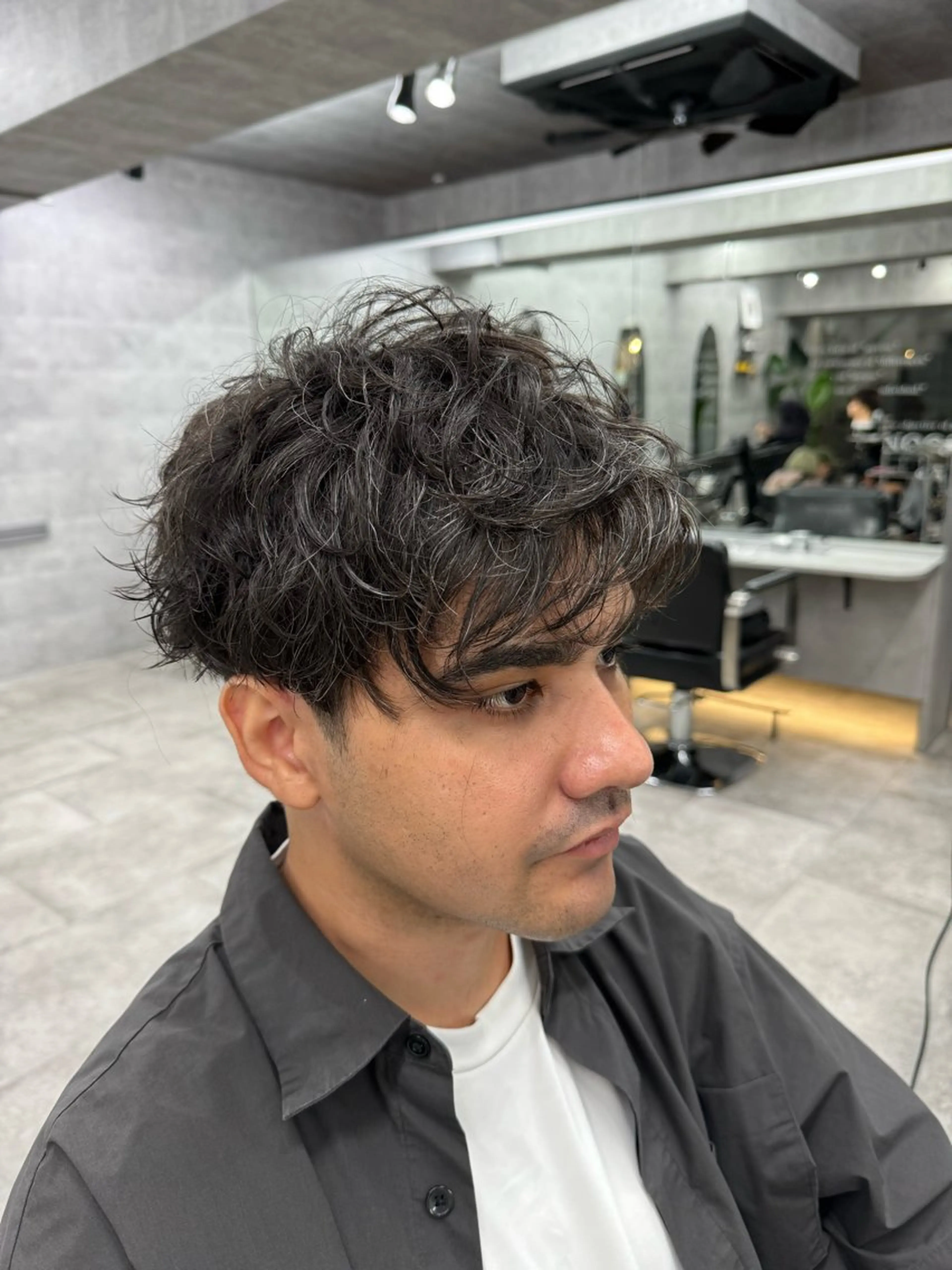 パーマ メンズ あなたのお悩み改善" You"💚❤️💛のヘアスタイル