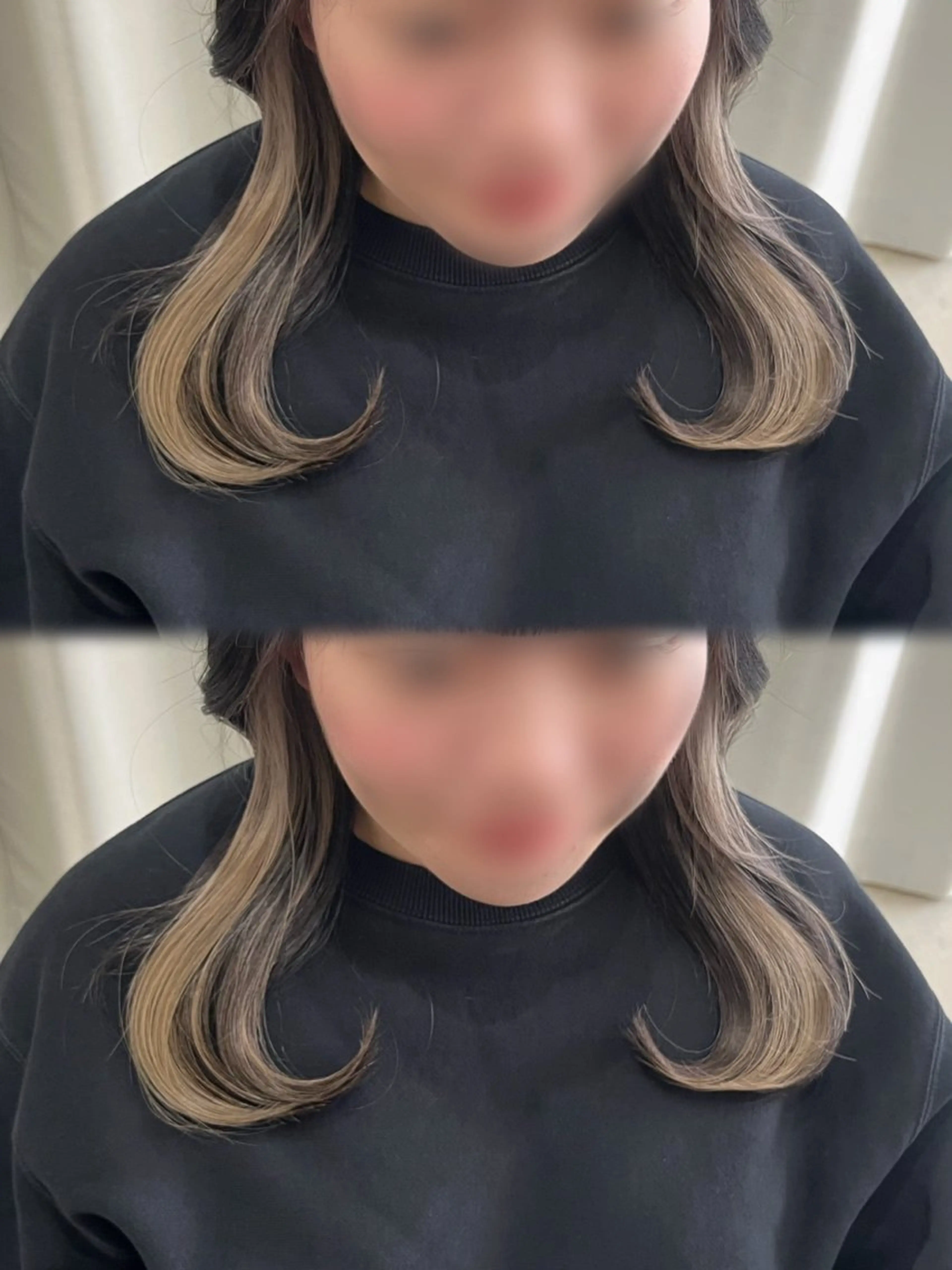 イヤリングリタッチ＋全体カラー🧸の写真