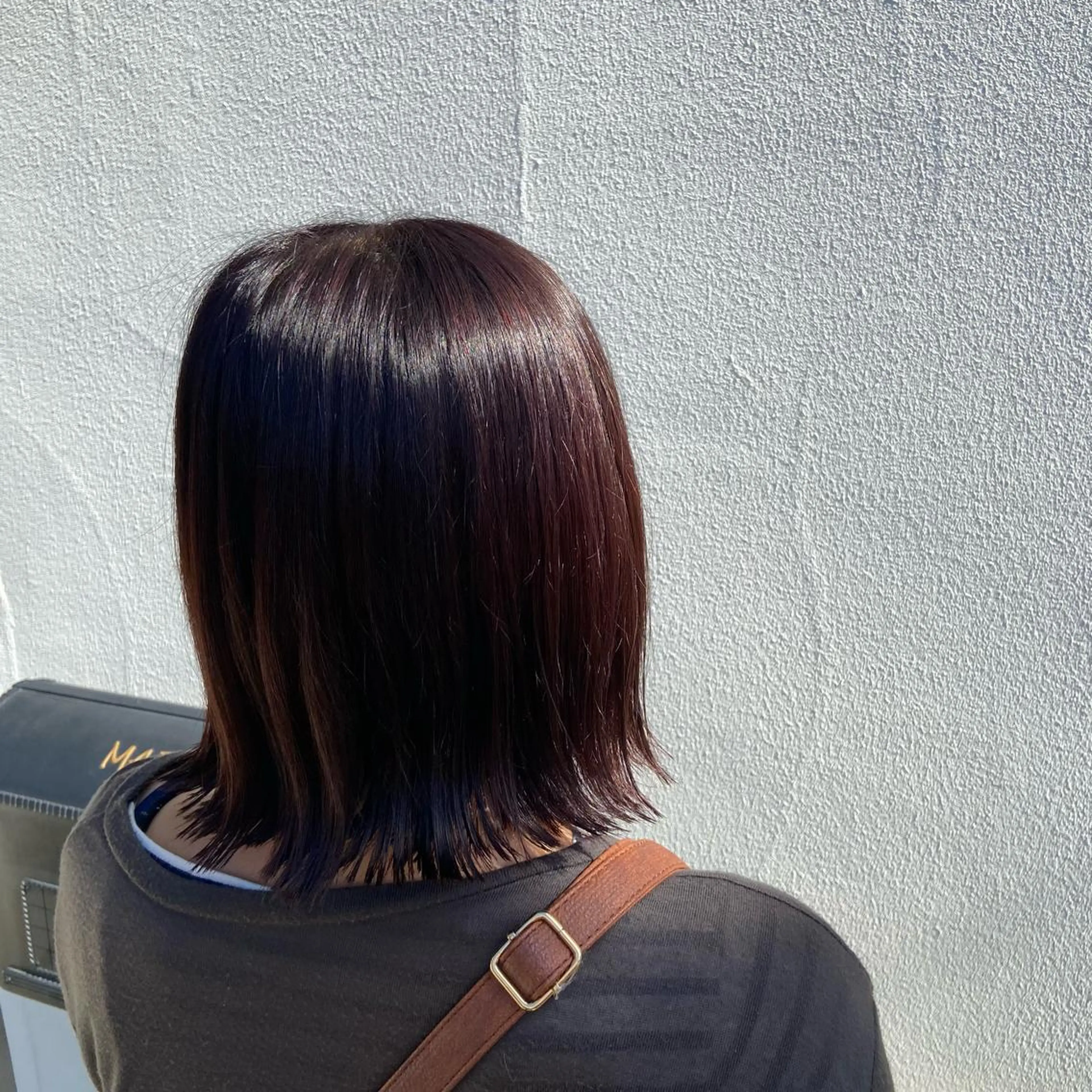 ミディアム カラー ボブ 松本 玲菜のヘアスタイル