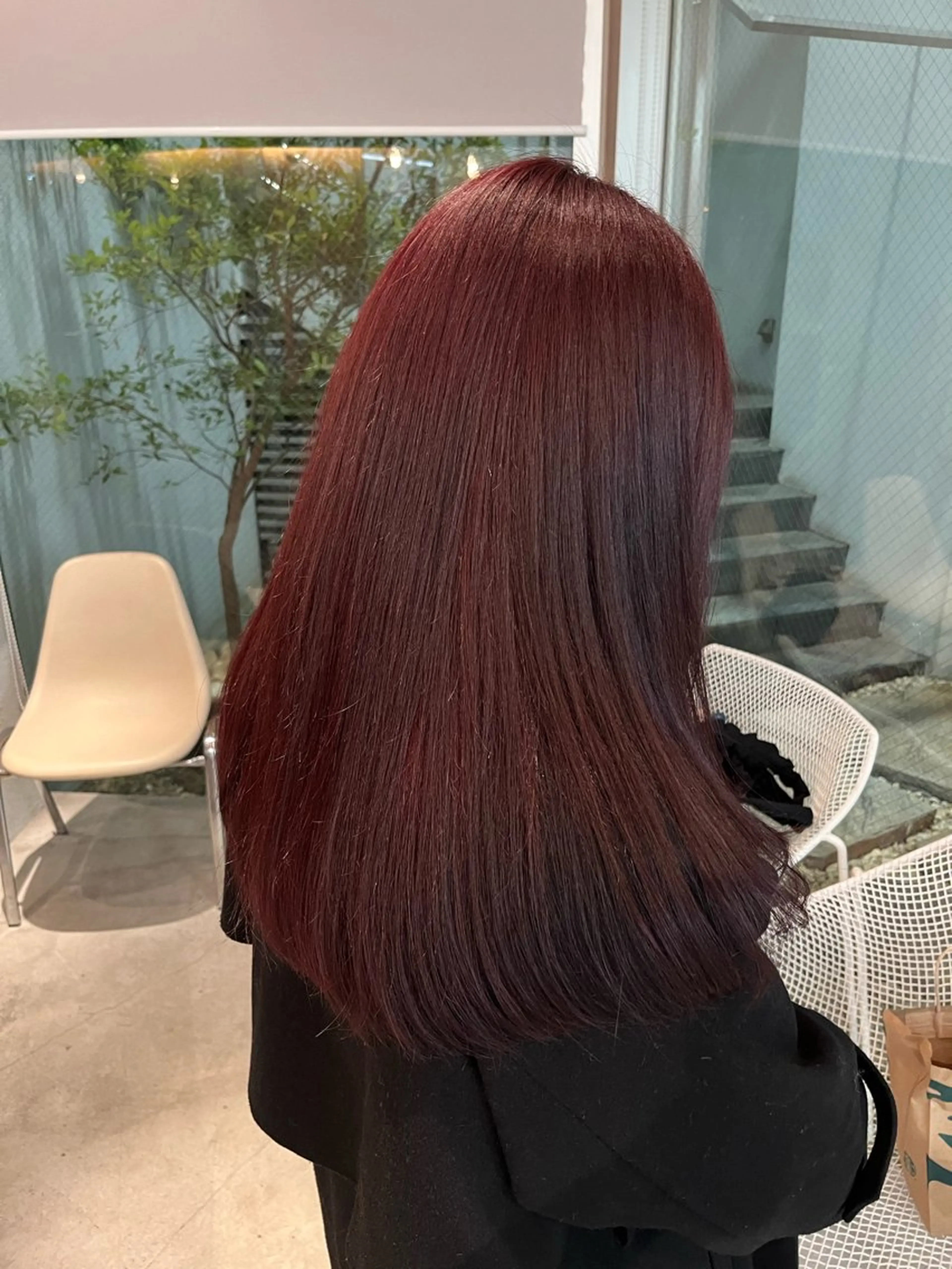 カラー riri 🎀ナチュラル/縮毛のヘアスタイル