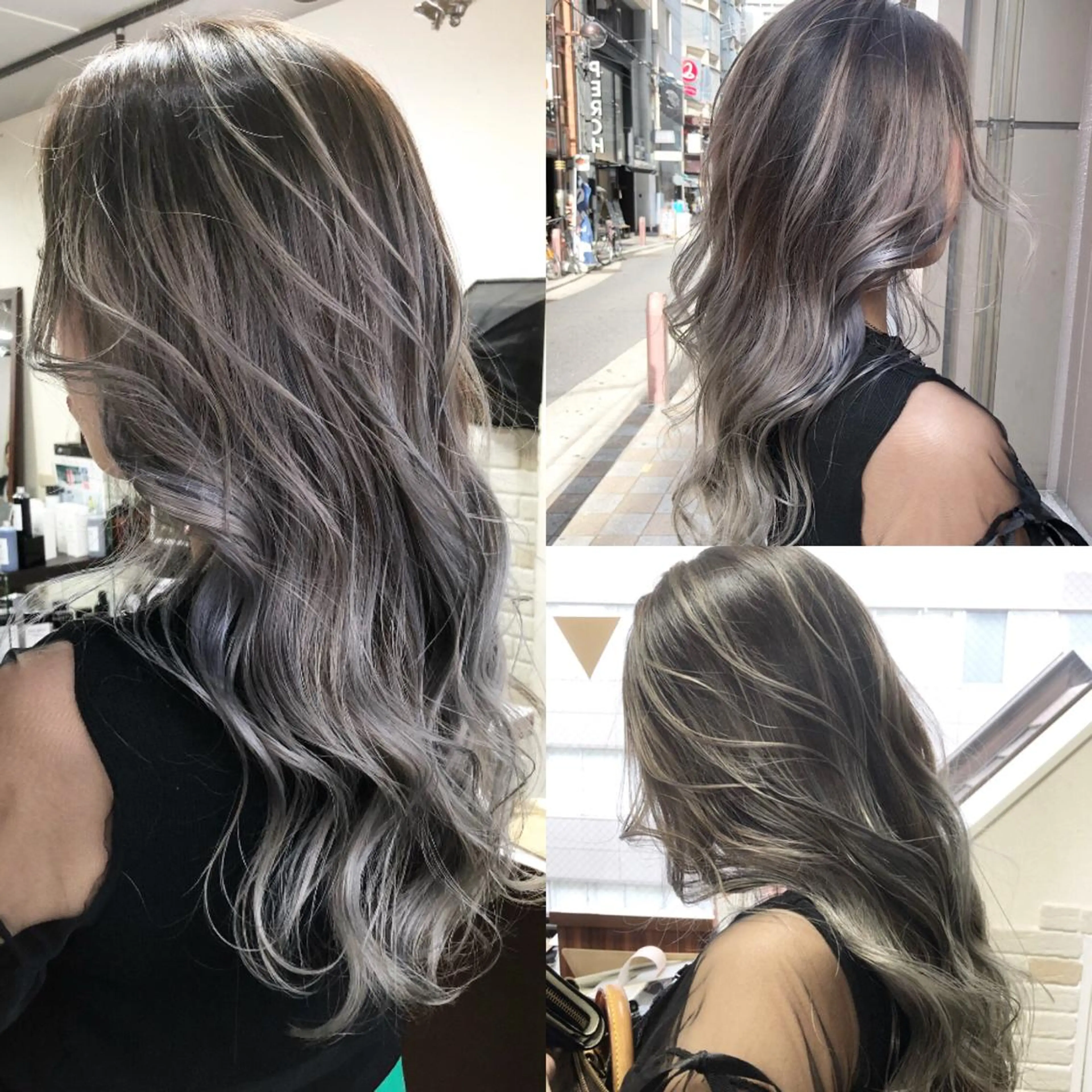 カラー 林 バンフムのヘアスタイル