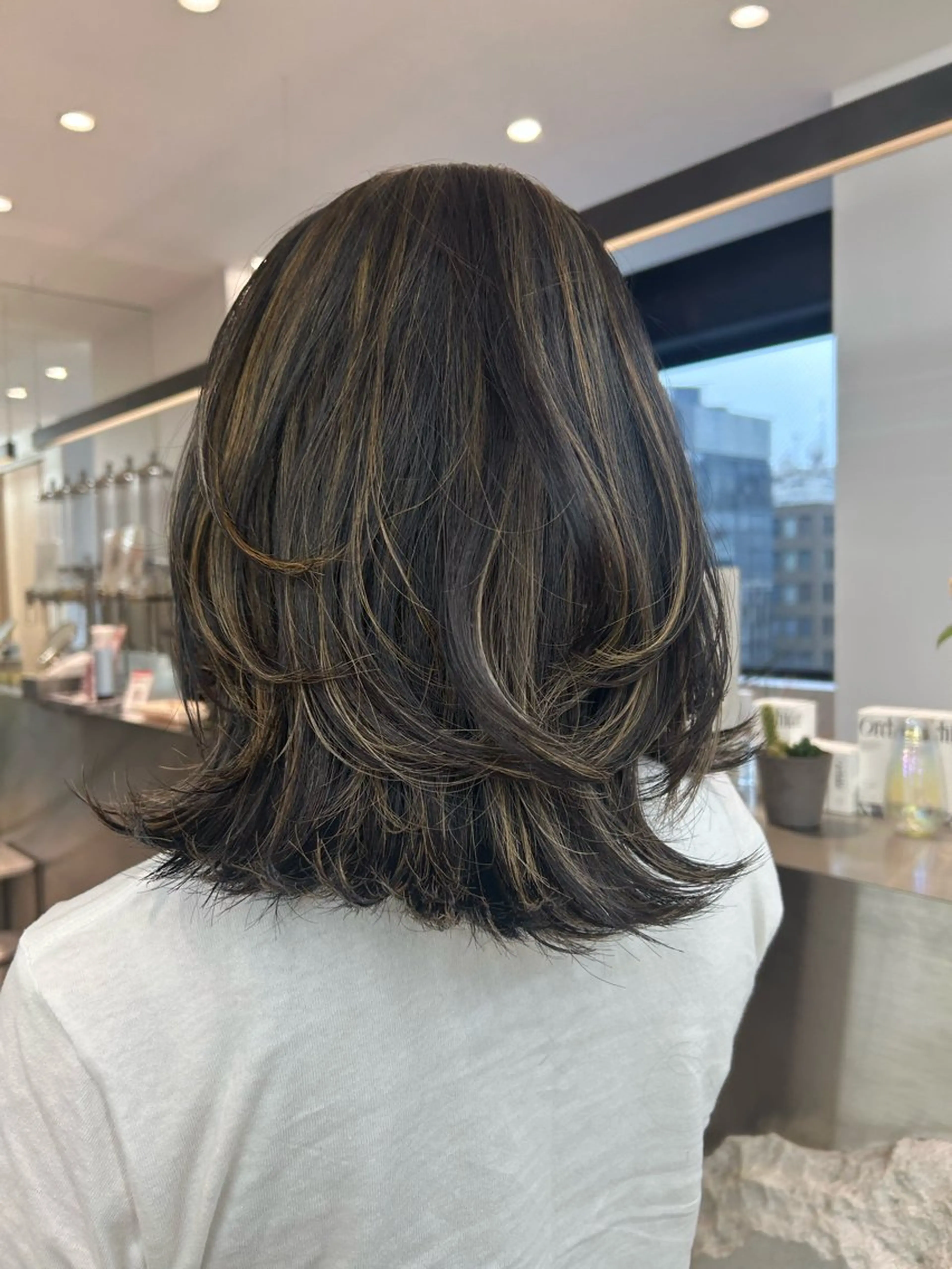 ミディアム yuuka/透明感艶 カラー🧚🏼🫧のヘアスタイル