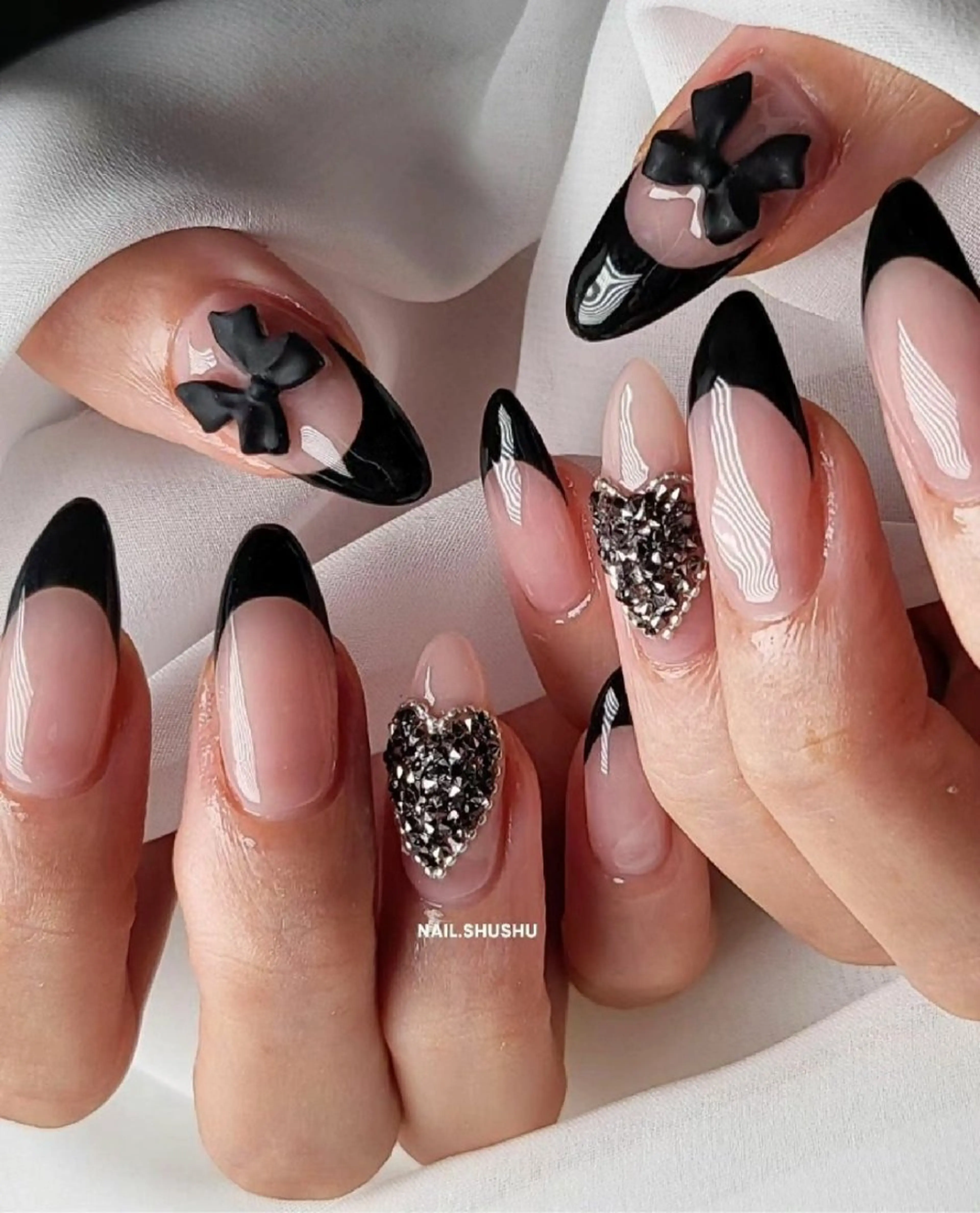 ネイル 持ち込み ニュアンスネイル ワンカラーネイル シンプルネイル 3dパーツ/流行り 👧shushu❤️のネイルデザイン
