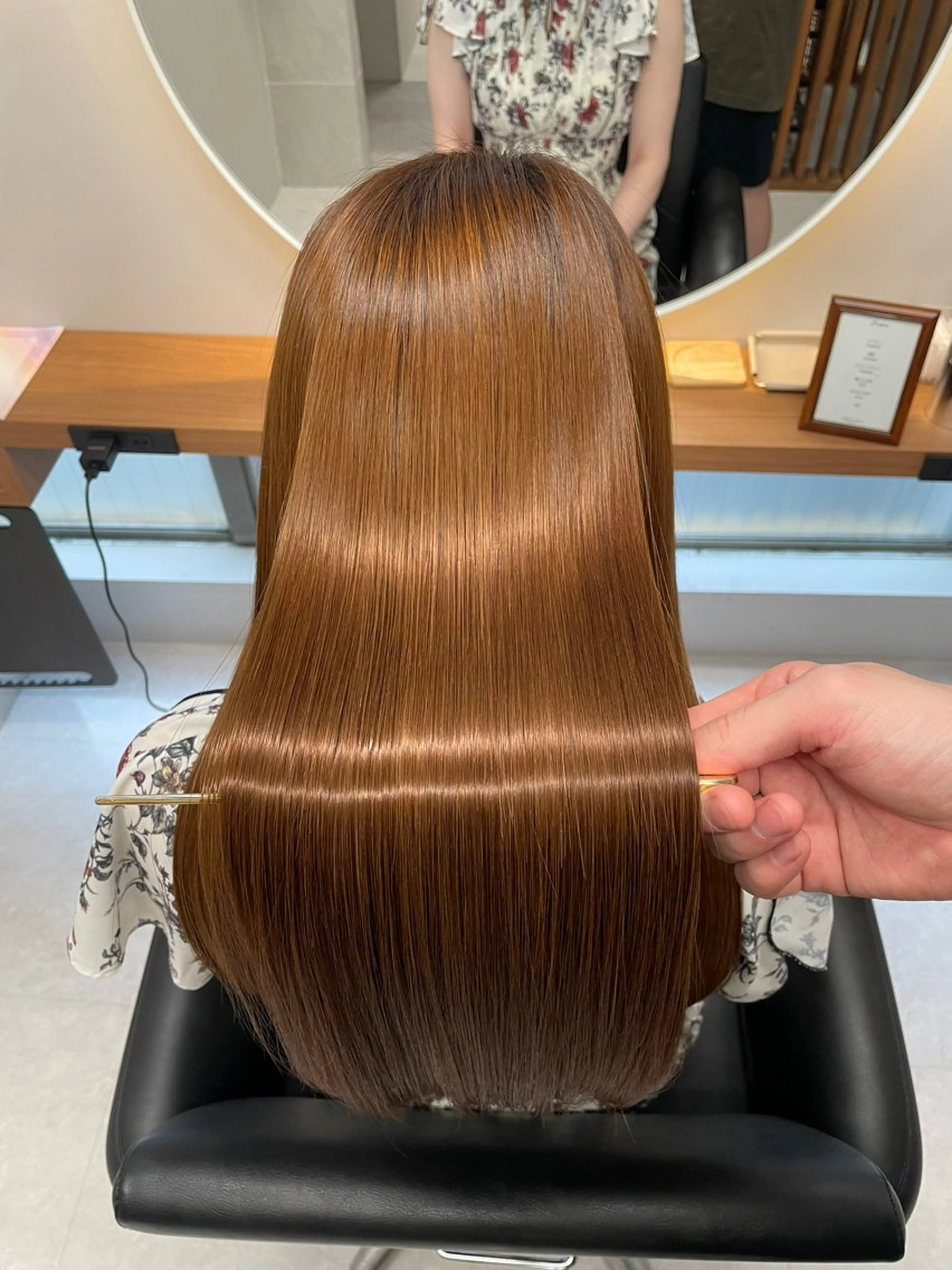 ロング 髪質改善 縮毛矯正 カット ヘアカラー 縮毛矯正 トリートメント 髪質改善／韓国風 恵比寿/Renのヘアスタイル