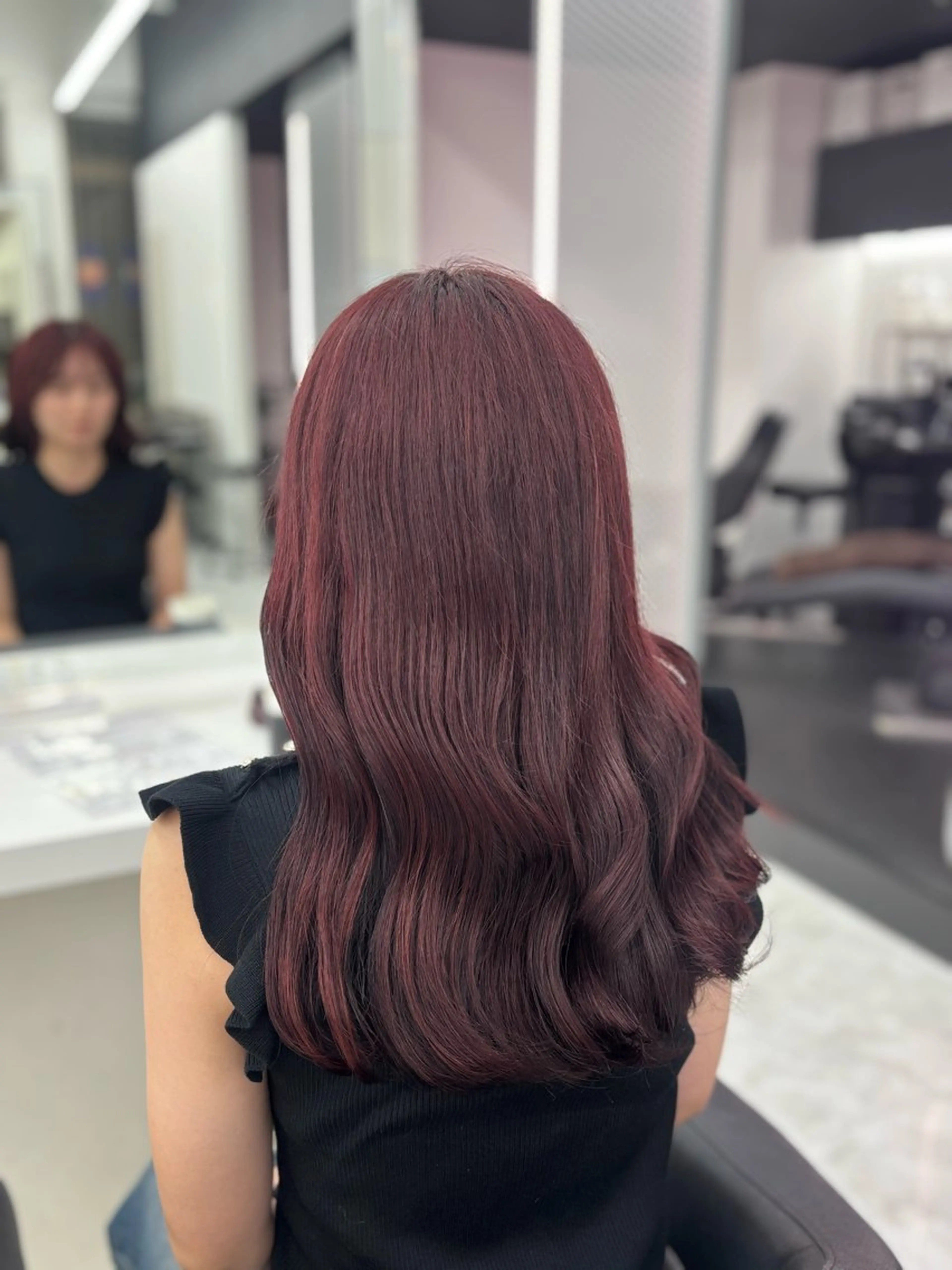 カラー ヘアカラー かわいい艶髪🤍 れいな🤍のヘアスタイル