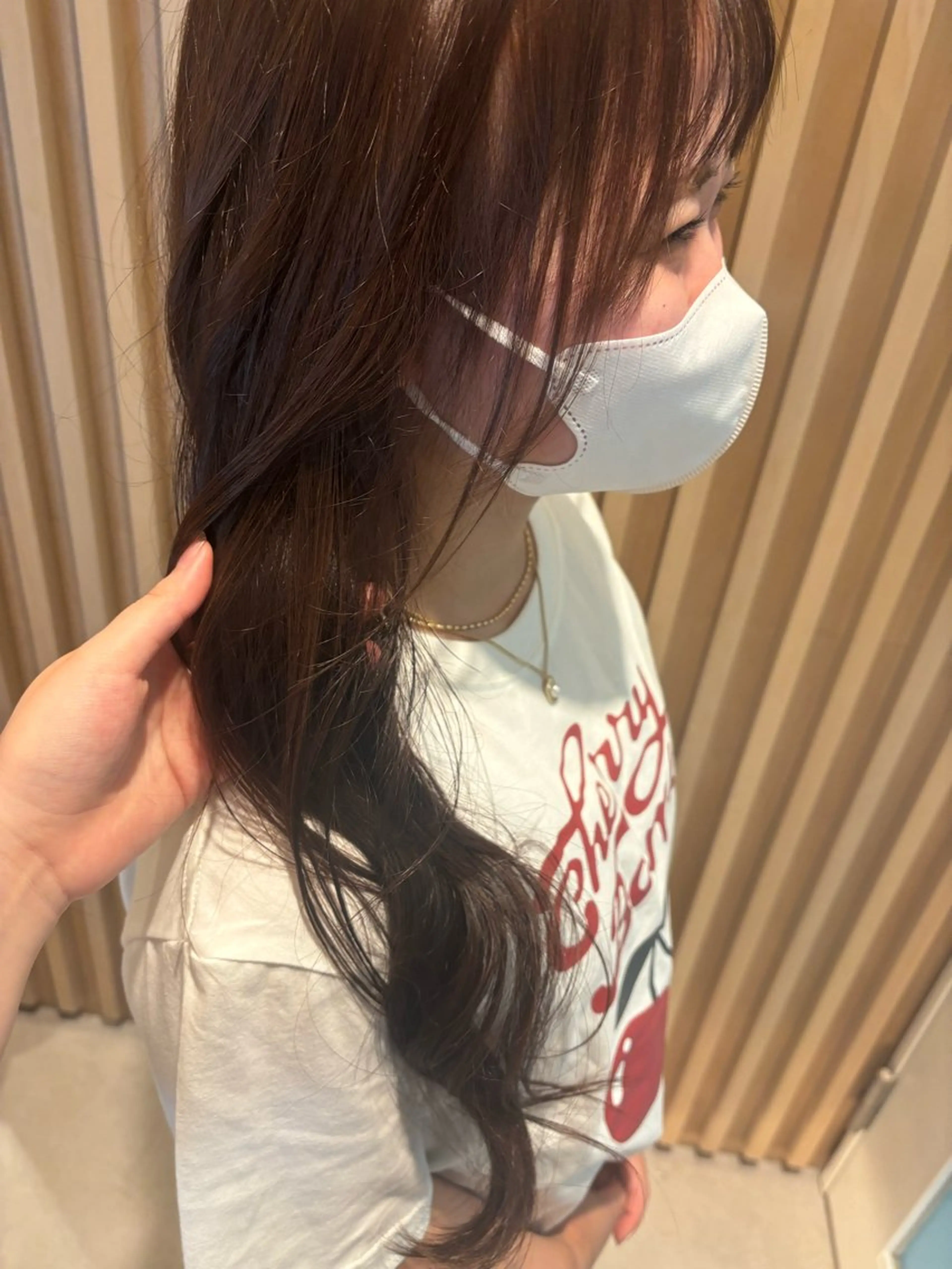ロング カラー ブラウンカラー ラベンダーカラー ヘアカラー Sena 🩶 cloe 新宿のヘアスタイル