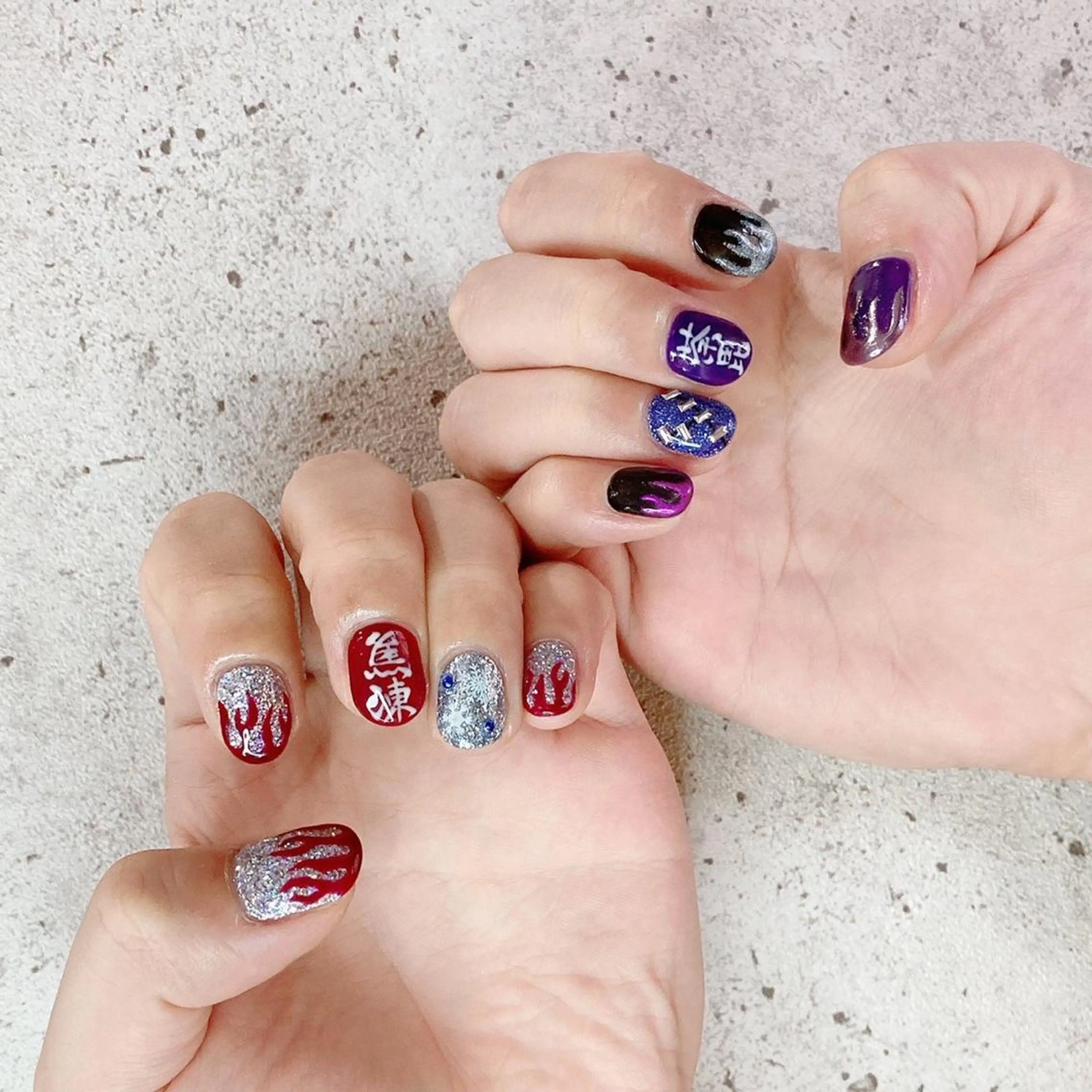 ネイル ジェルネイル キラキラネイル マグネットネイル メンズネイル ミラーネイル Salon Kのネイルデザイン