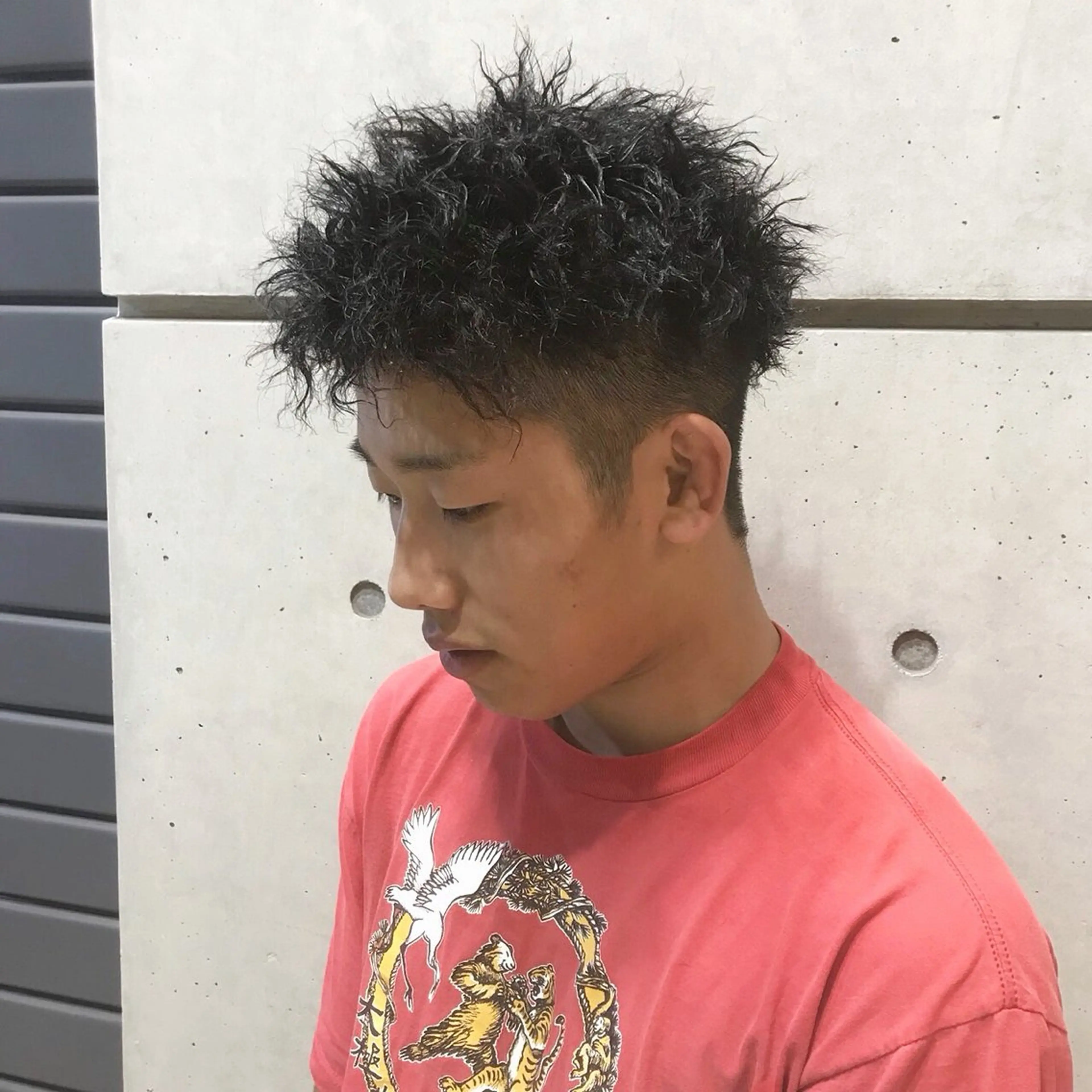 ショート パーマ メンズ パーマ特化 motooのヘアスタイル