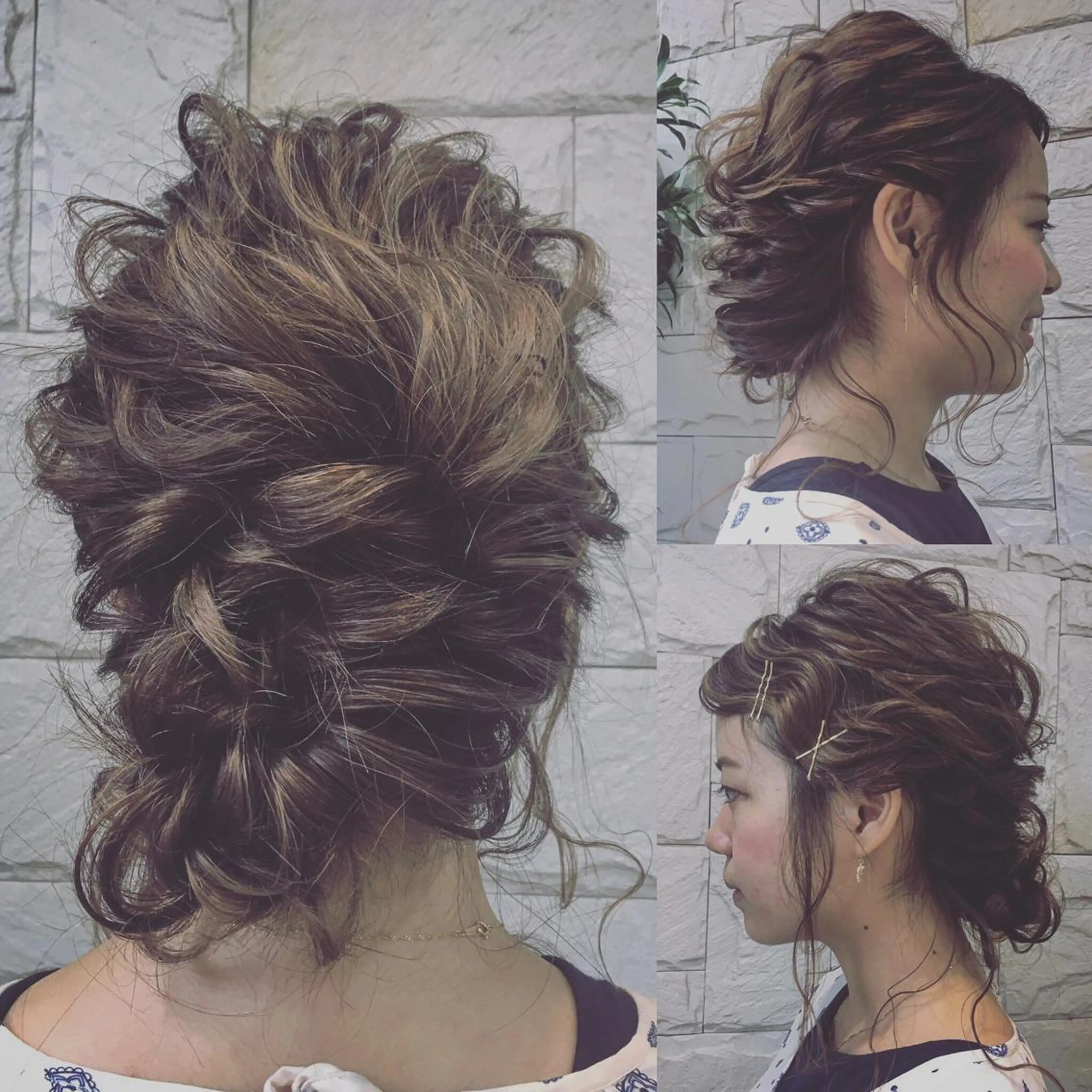 セミロング ヘアアレンジ ✨🌿大人可愛い愛さ れhair🌿✨松本のヘアスタイル