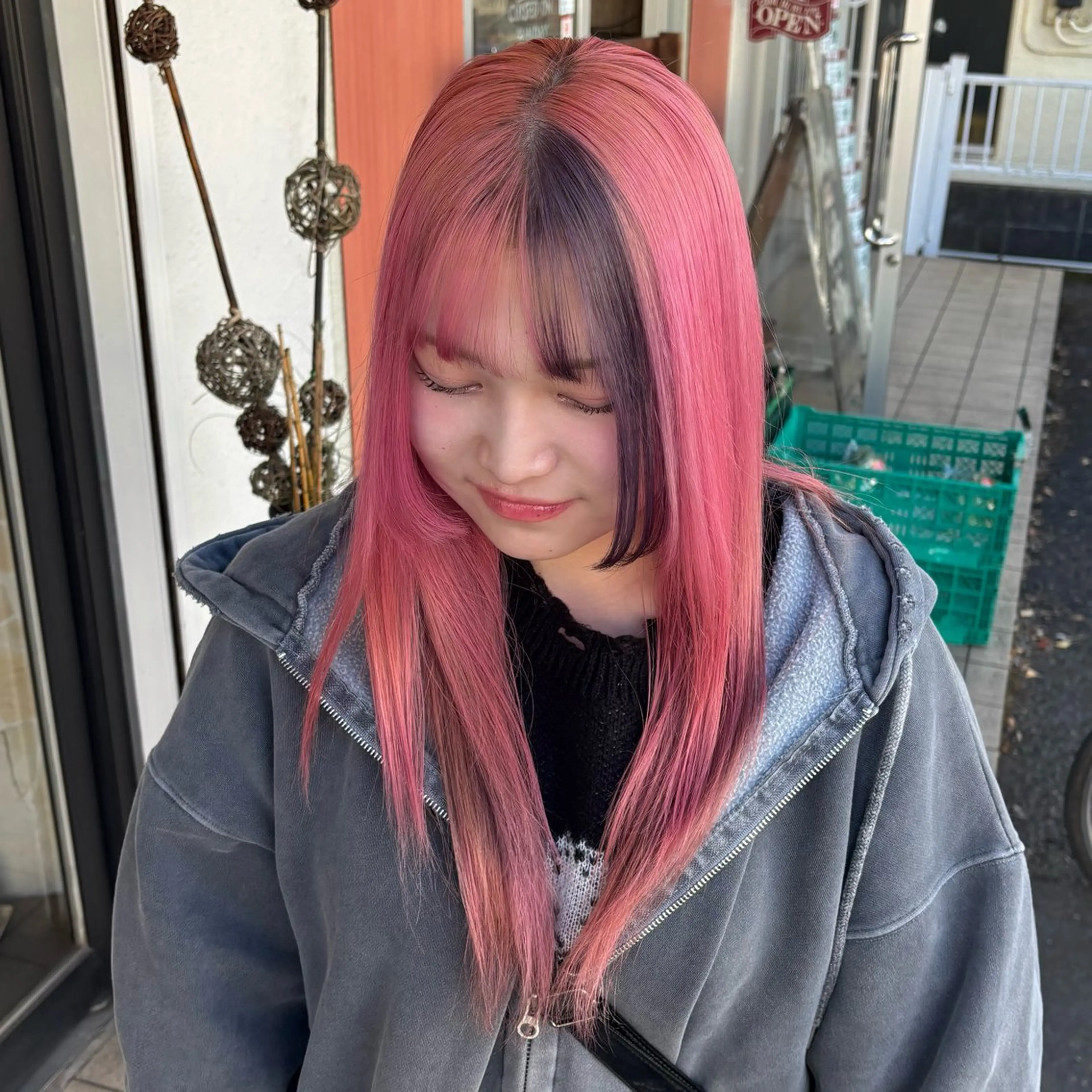 ロング ヘアカラー 🎀ハイトーン/ 艶カラー/夕月🎀のヘアスタイル