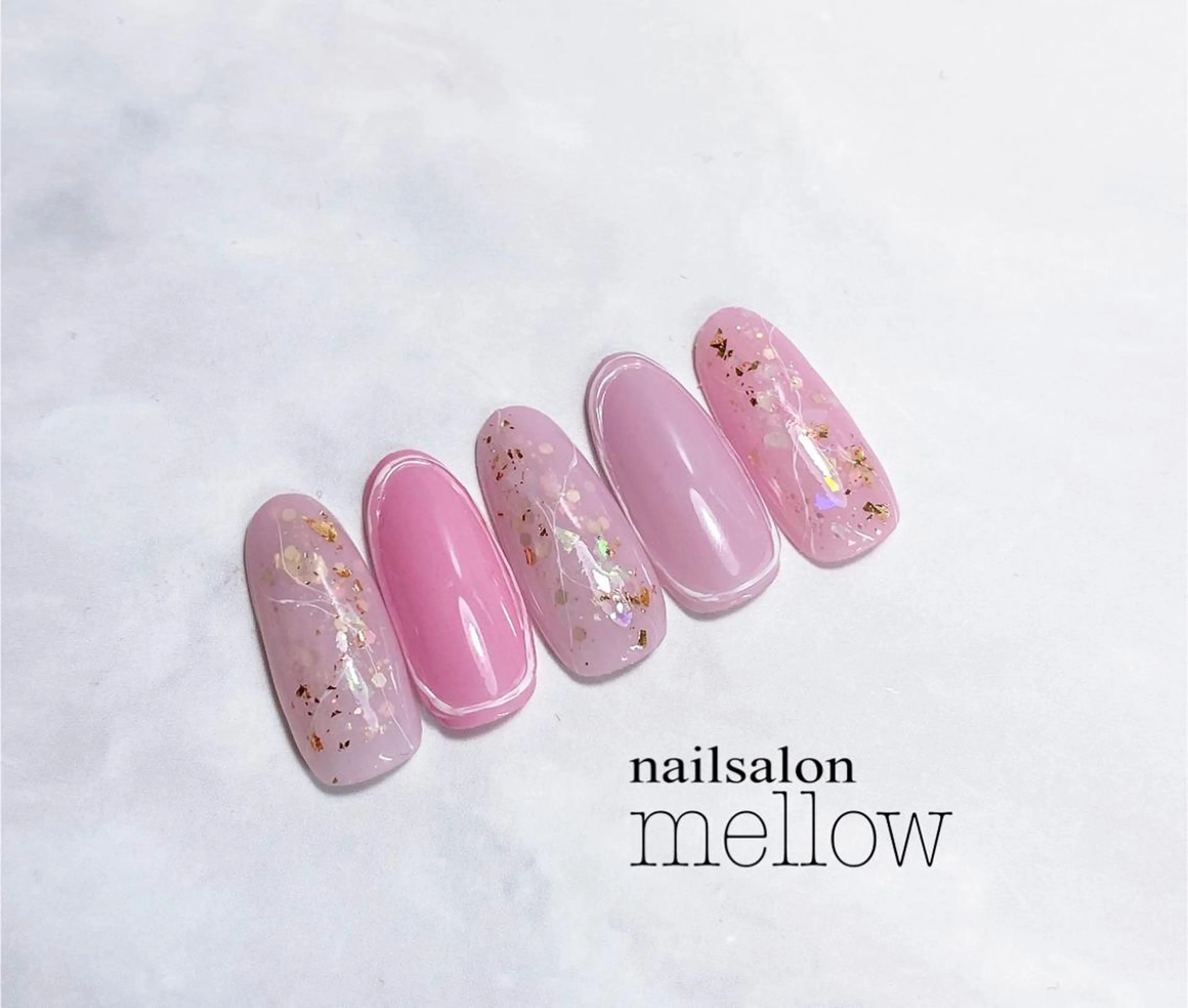 ネイル オーロラネイル キラキラネイル 春ネイル 大山 浩美のネイルデザイン