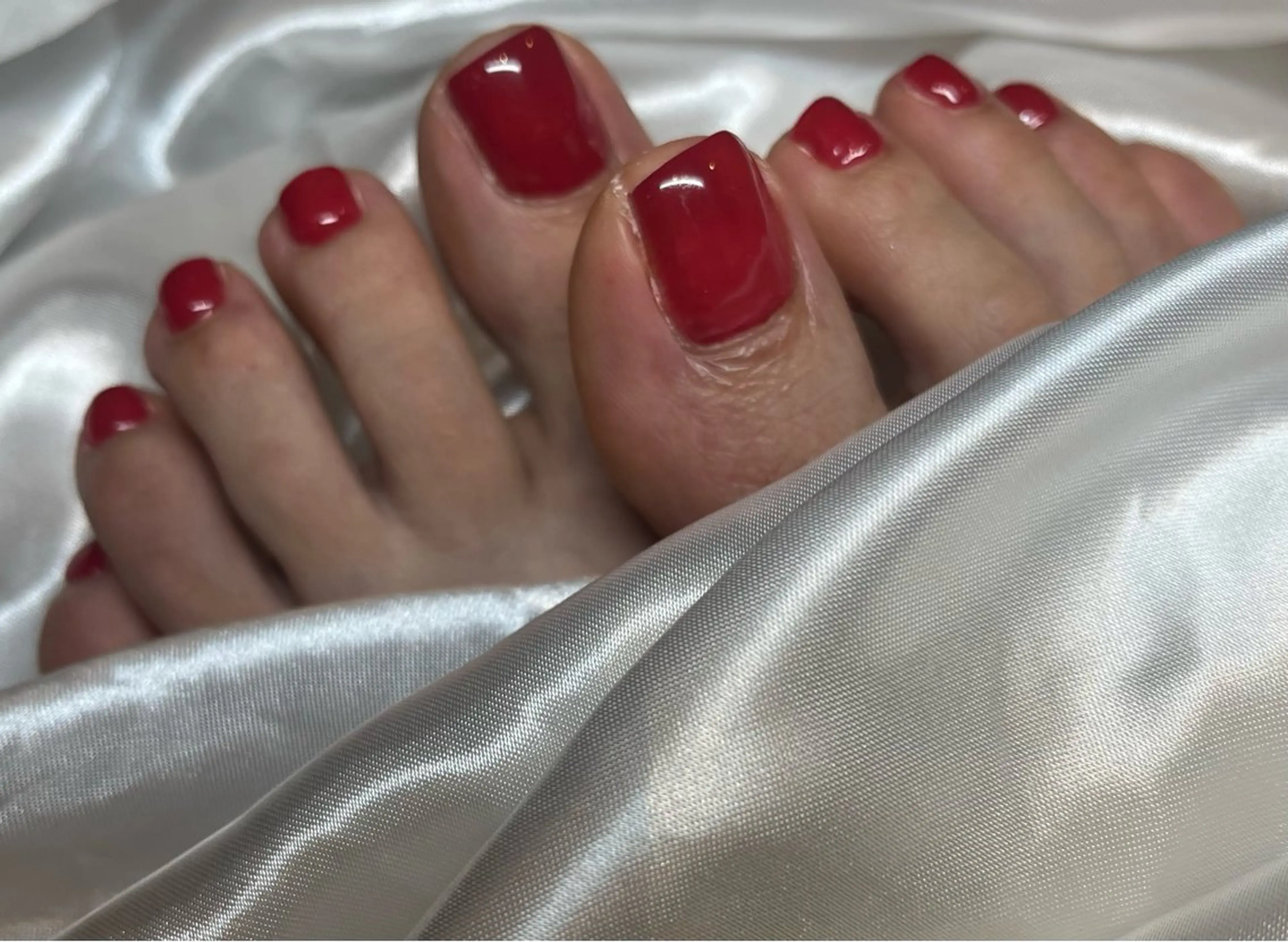 ネイル フットネイル Ayumi/艶カラー /レイヤー/ネイルのネイルデザイン