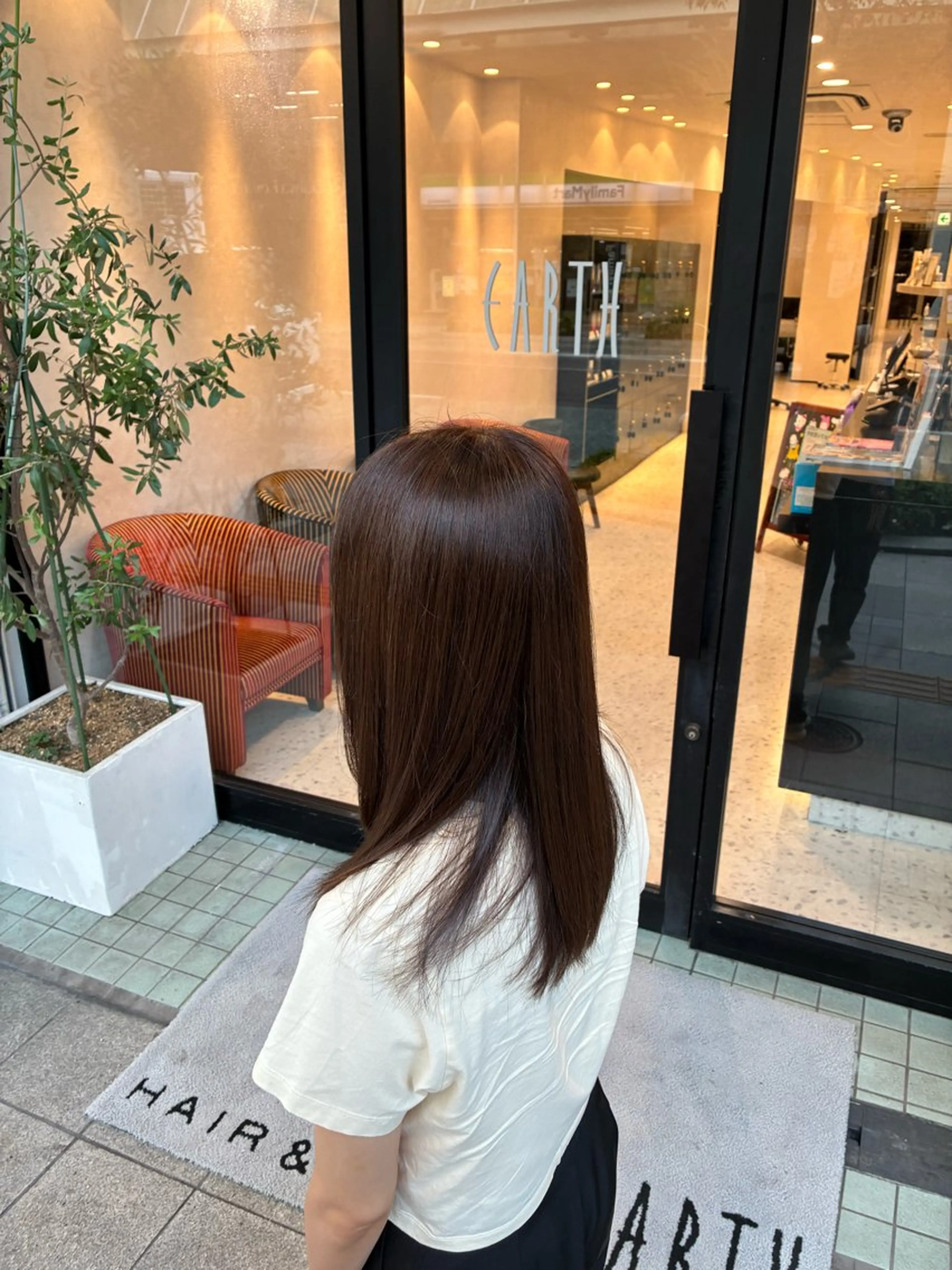 セミロング カット ヘアカラー 縮毛矯正 縮毛矯正/似合わせ EARTH岐阜髙橋のヘアスタイル