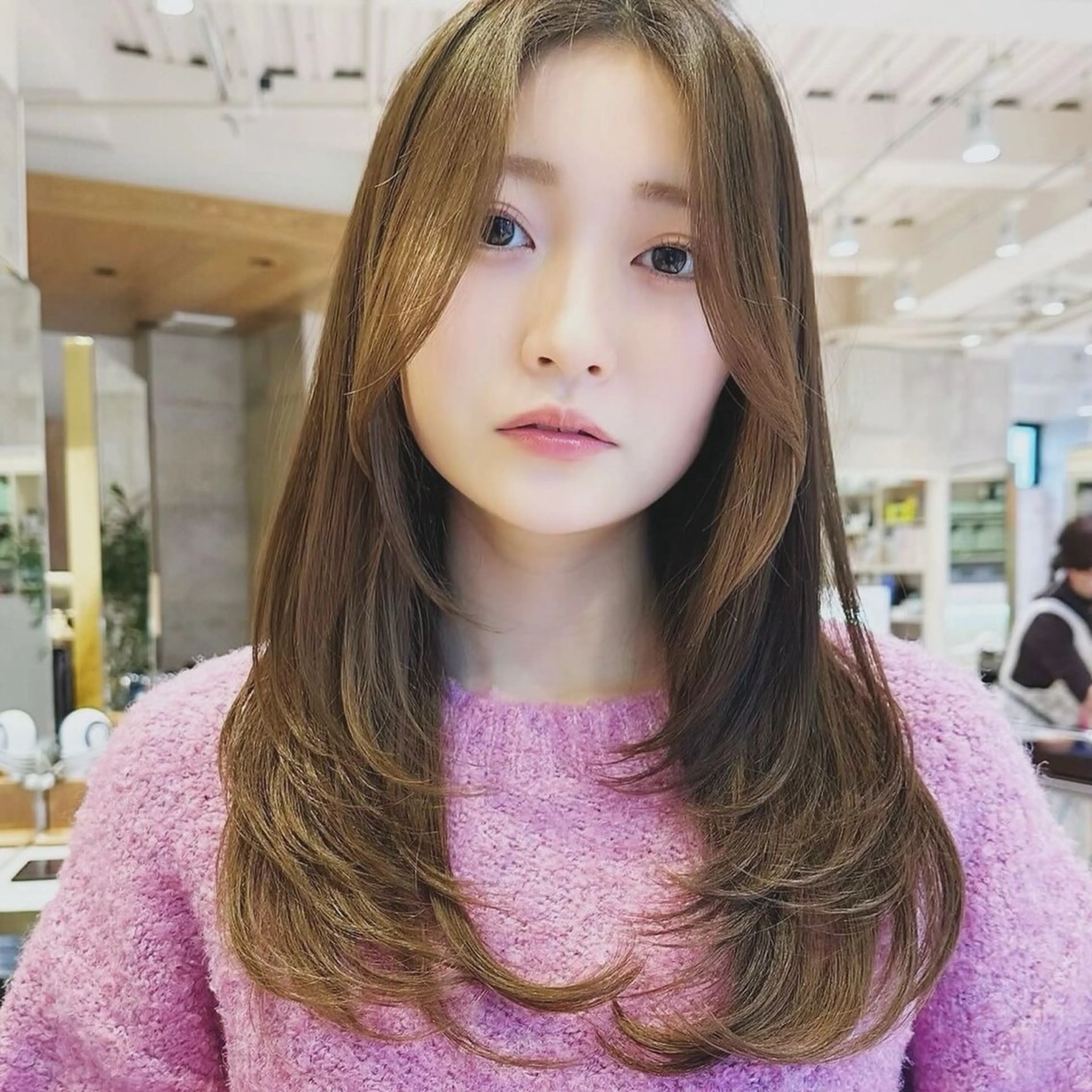 セミロング 表参道/ レイヤー/千優のヘアスタイル