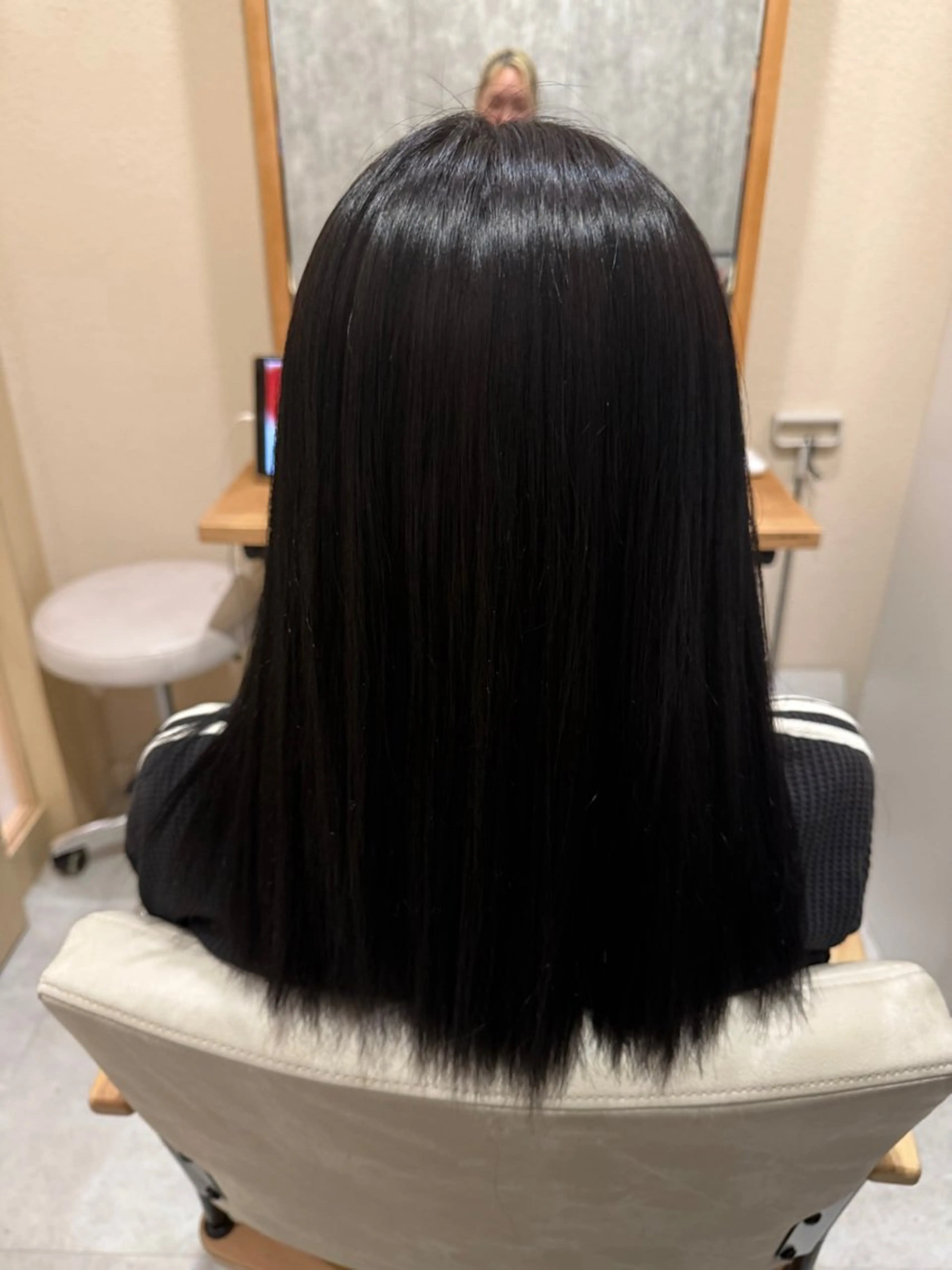 セミロング 髪質改善 縮毛矯正 カット 縮毛矯正 トリートメント shion_❤︎ /モデルさん募集中のヘアスタイル