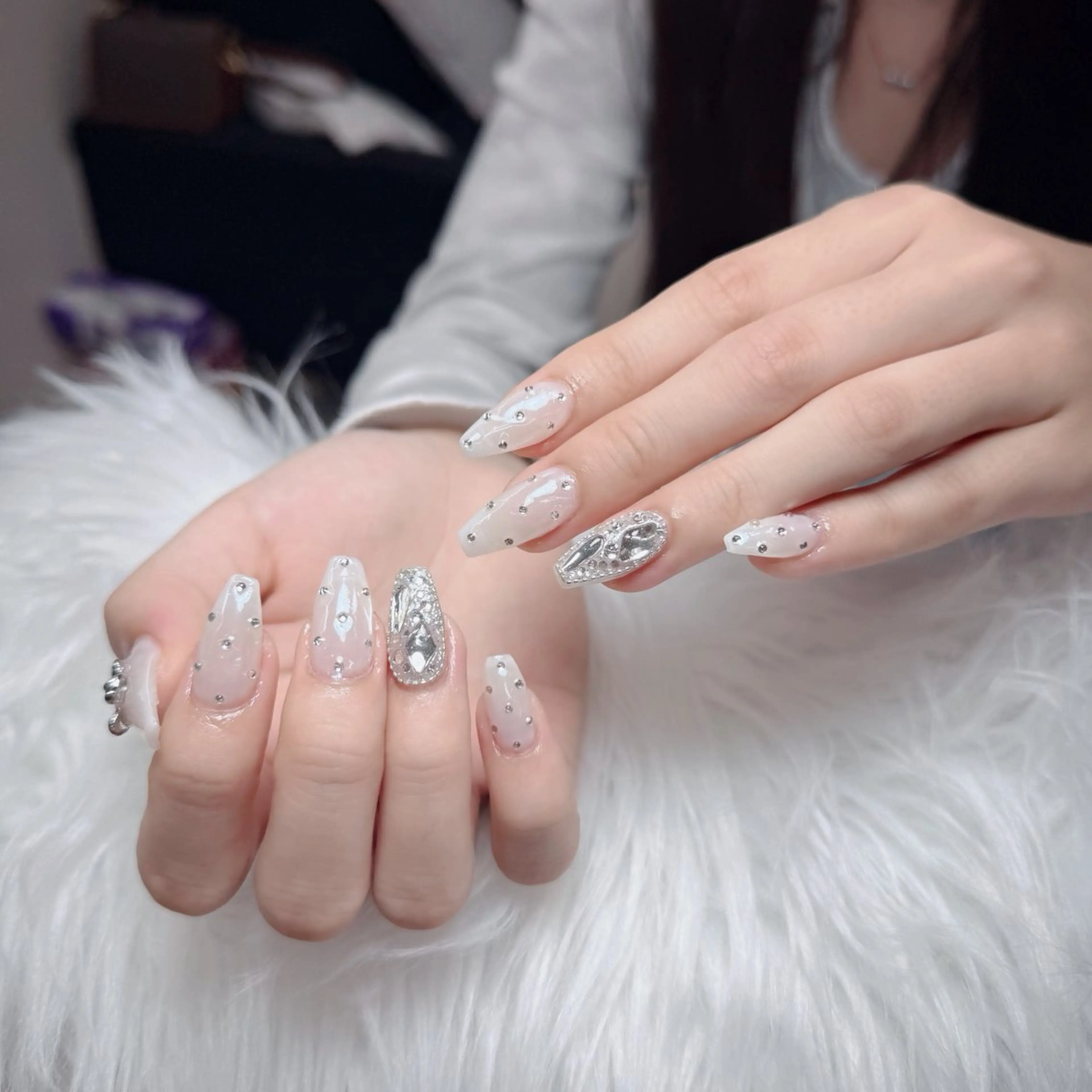 ネイル アートネイル フレンチネイル ジェルネイル 韓国ネイル マグネットネイル ハンドネイル Lenie Nail Okuboのネイルデザイン