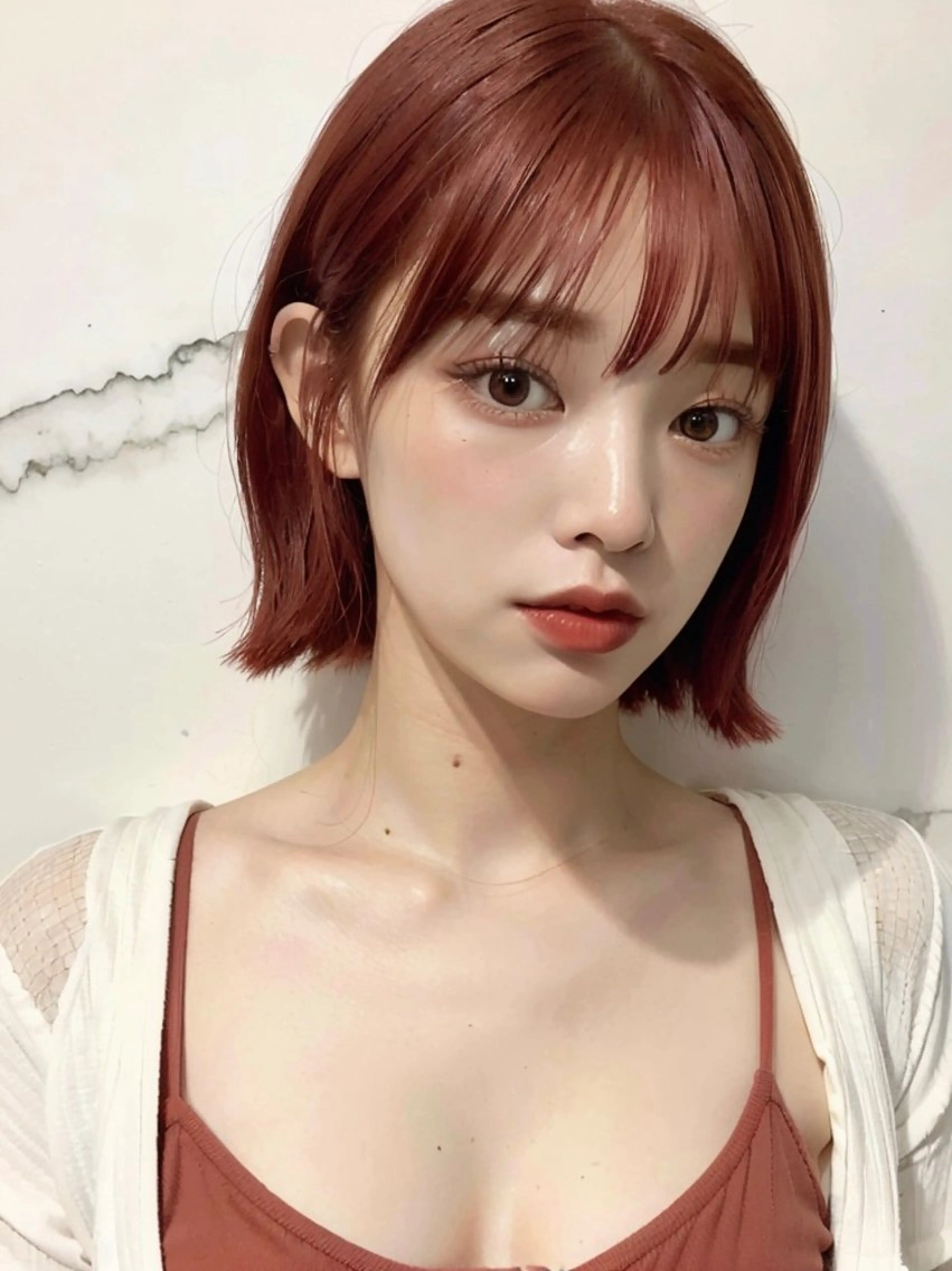 ショート カラー ヘアアレンジ シールエクステ ブリーチ ダブルカラー イヤリングカラー ハイライトカラー 🧸髪質改善ケアカラ ー/アイドル前髪🧸のヘアスタイル