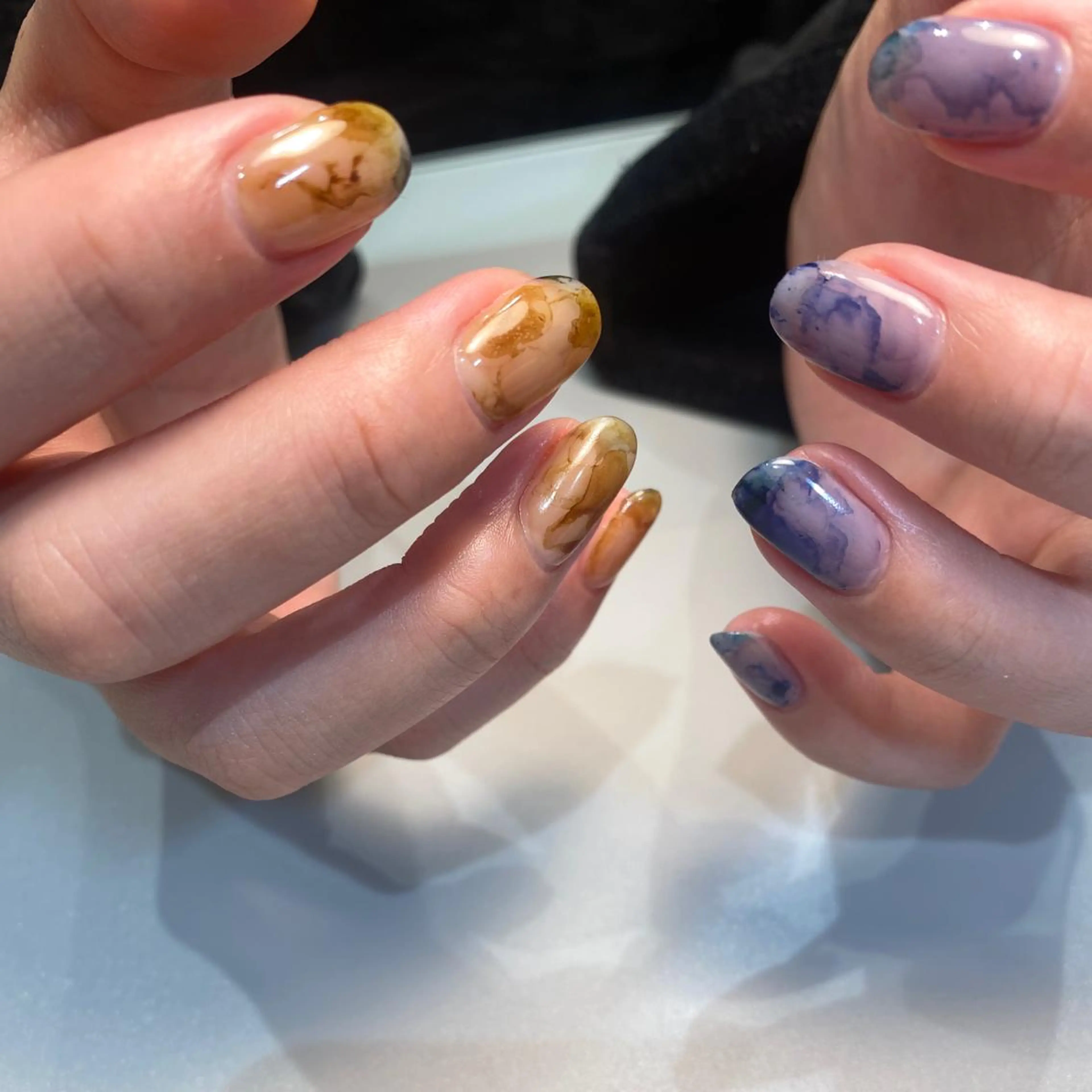 ネイル ハンドネイル NINEnami ニュアンスネイルのネイルデザイン