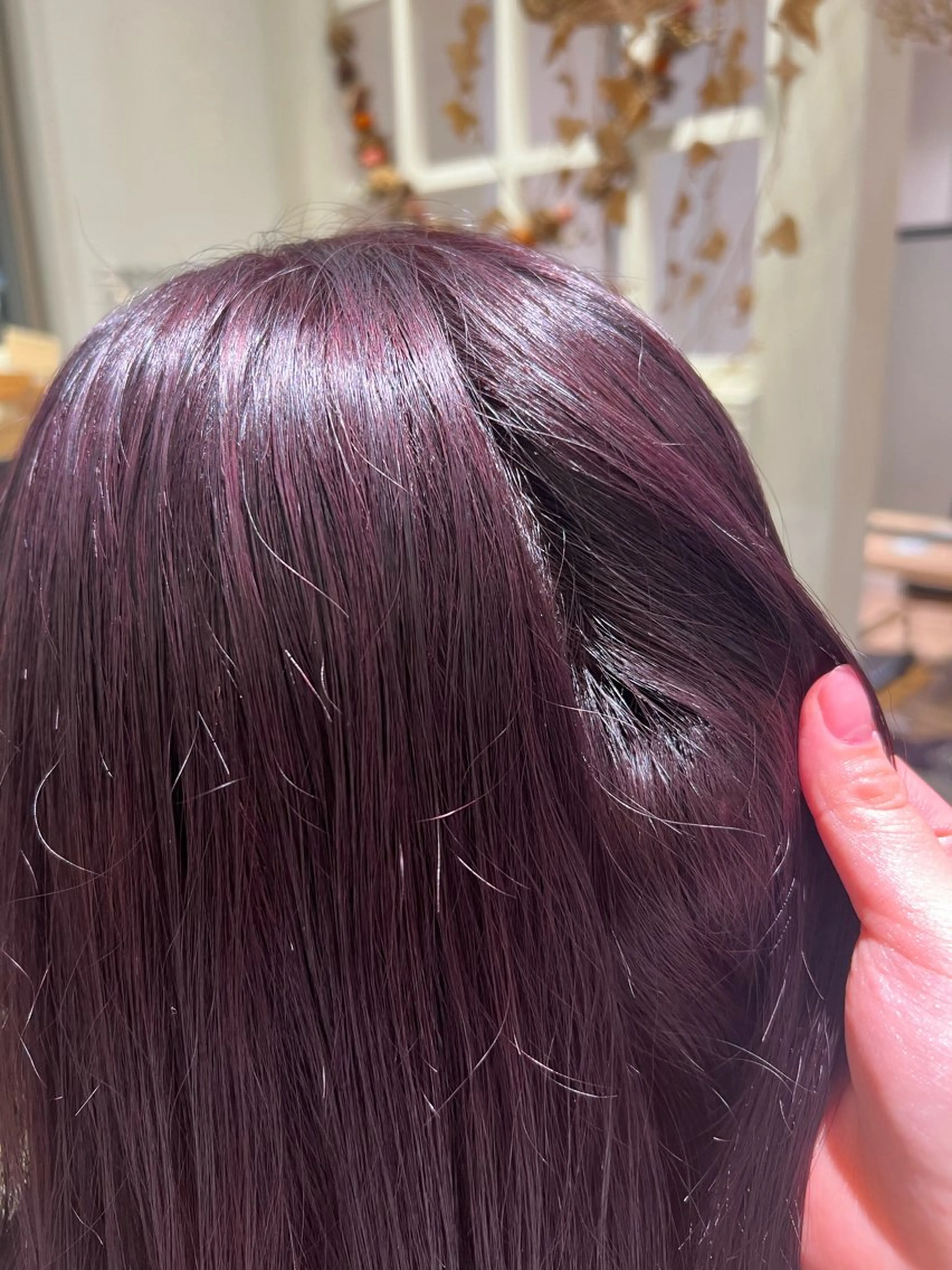 セミロング パープルカラー ＧＡＲＤＥＮ/ダブル カラー/otohaのヘアスタイル